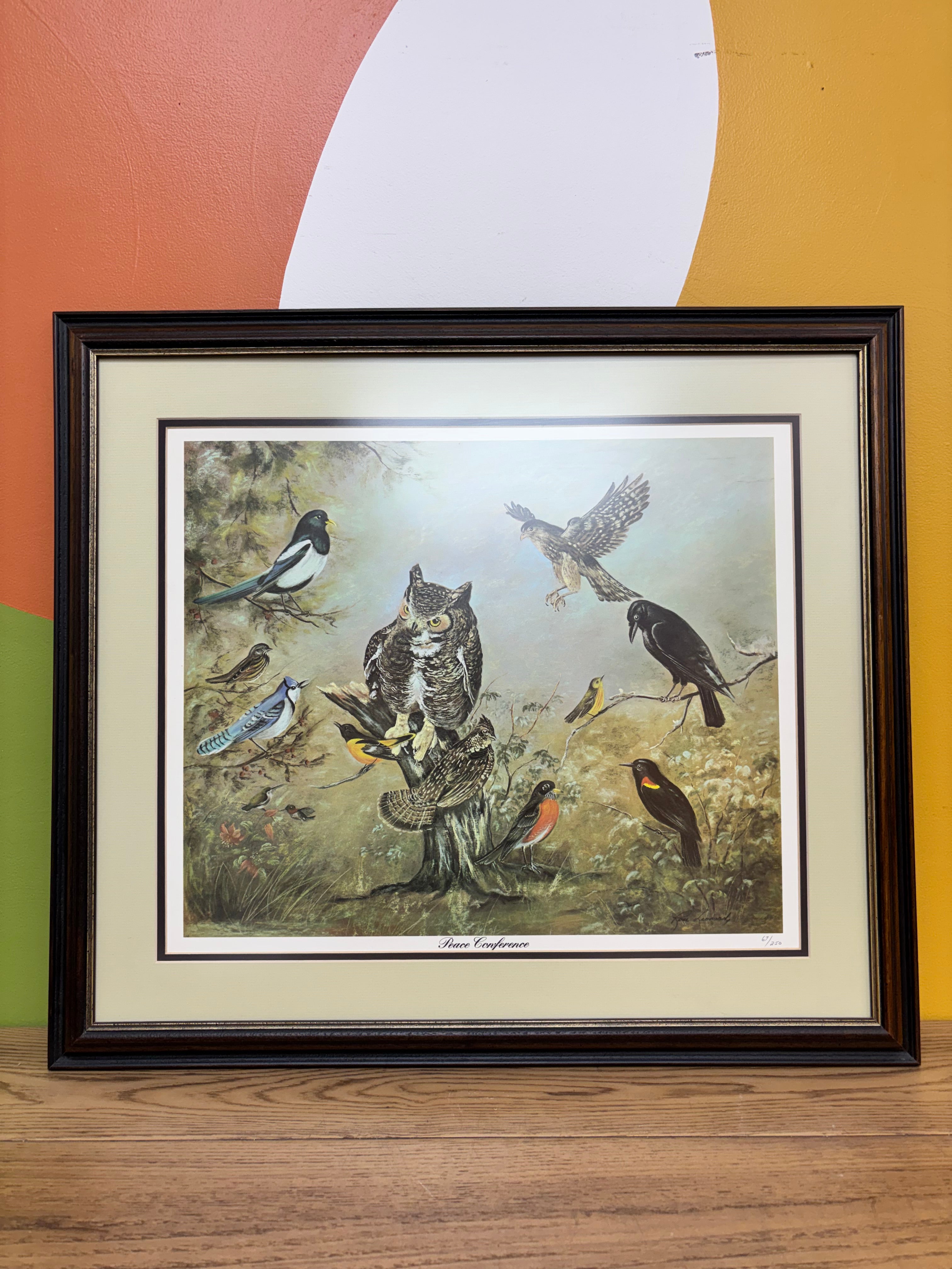 Framed "Peace Conference" Art