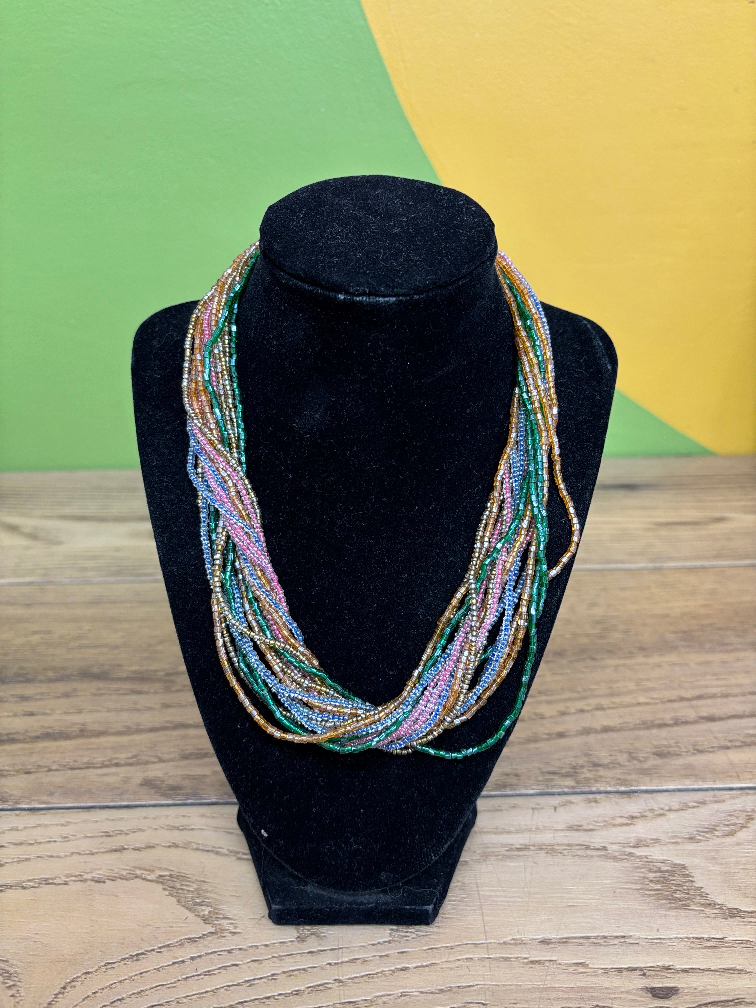 Multi Strand Bead Necklace