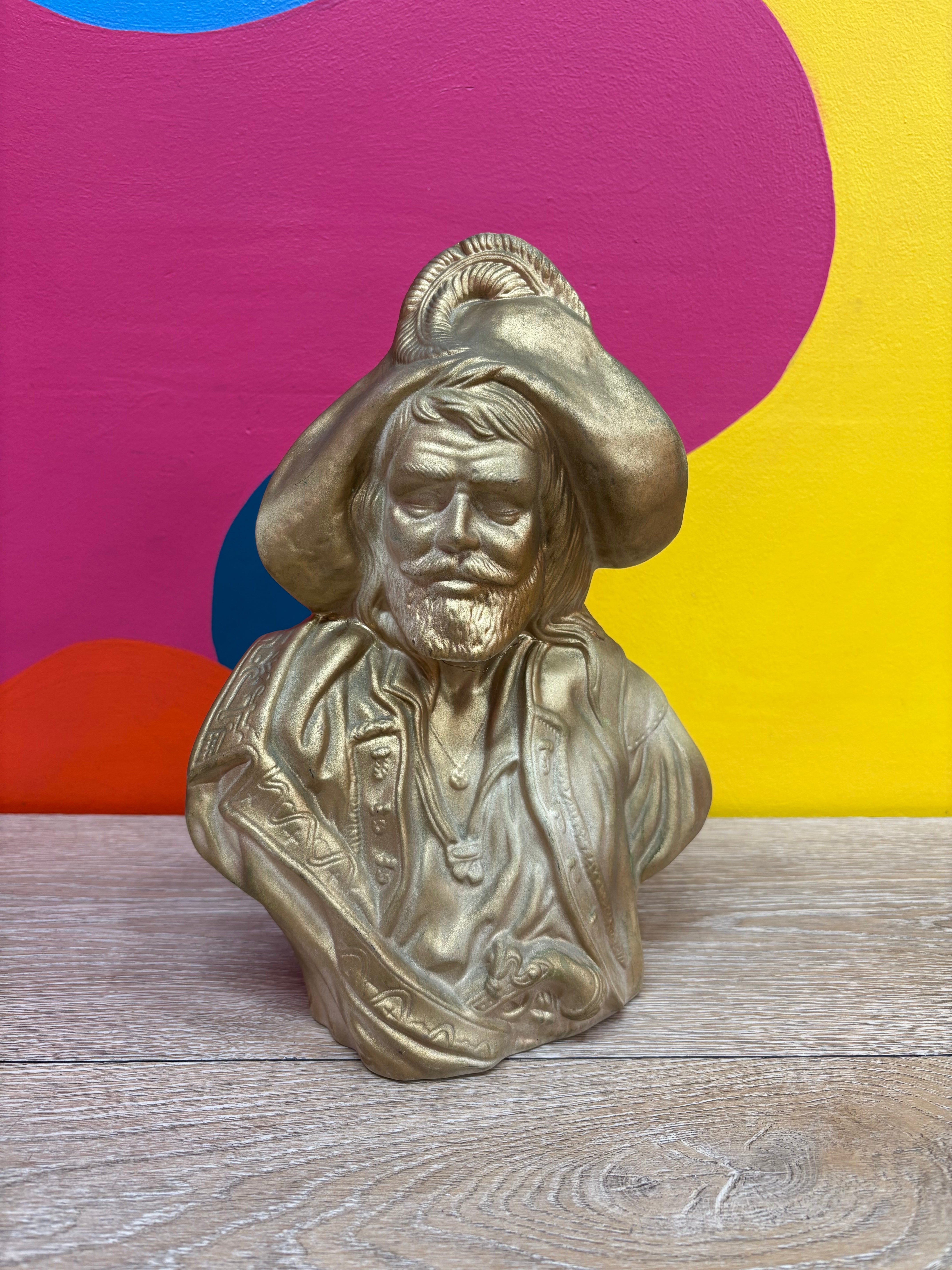 Gold Ceramic Bust