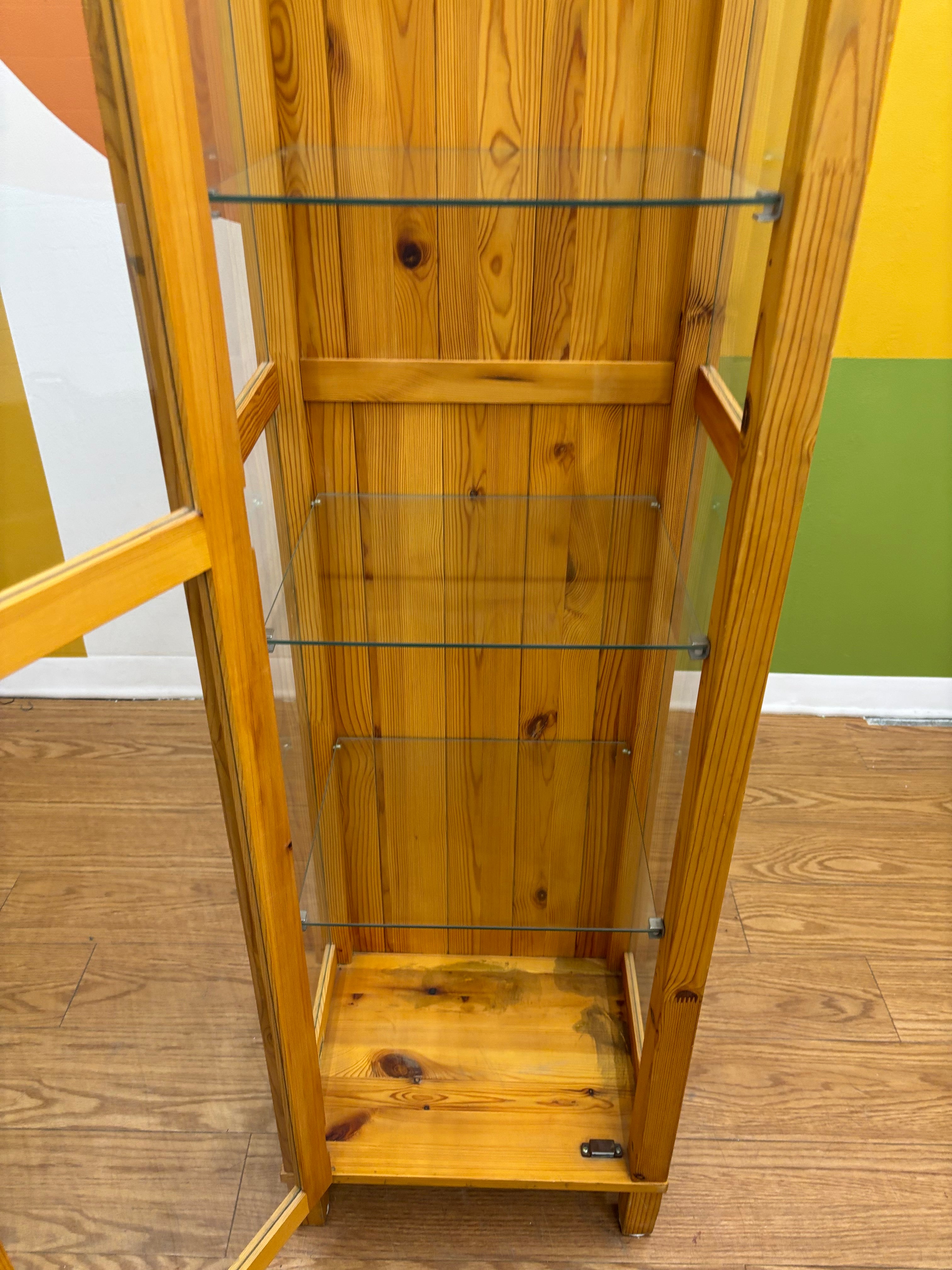 IKEA Wood & Glass Cabinet