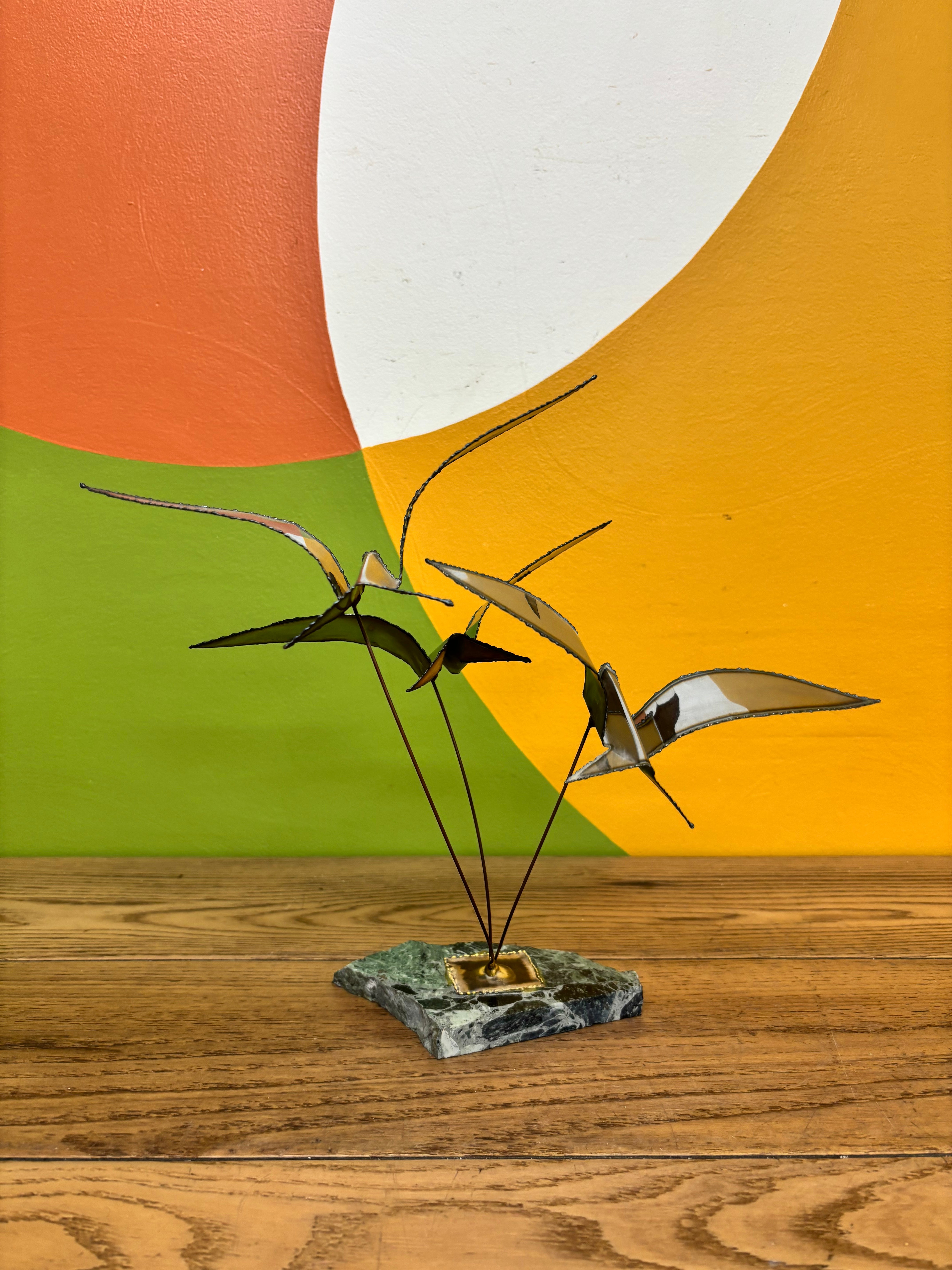 Metal Bird Sculpture