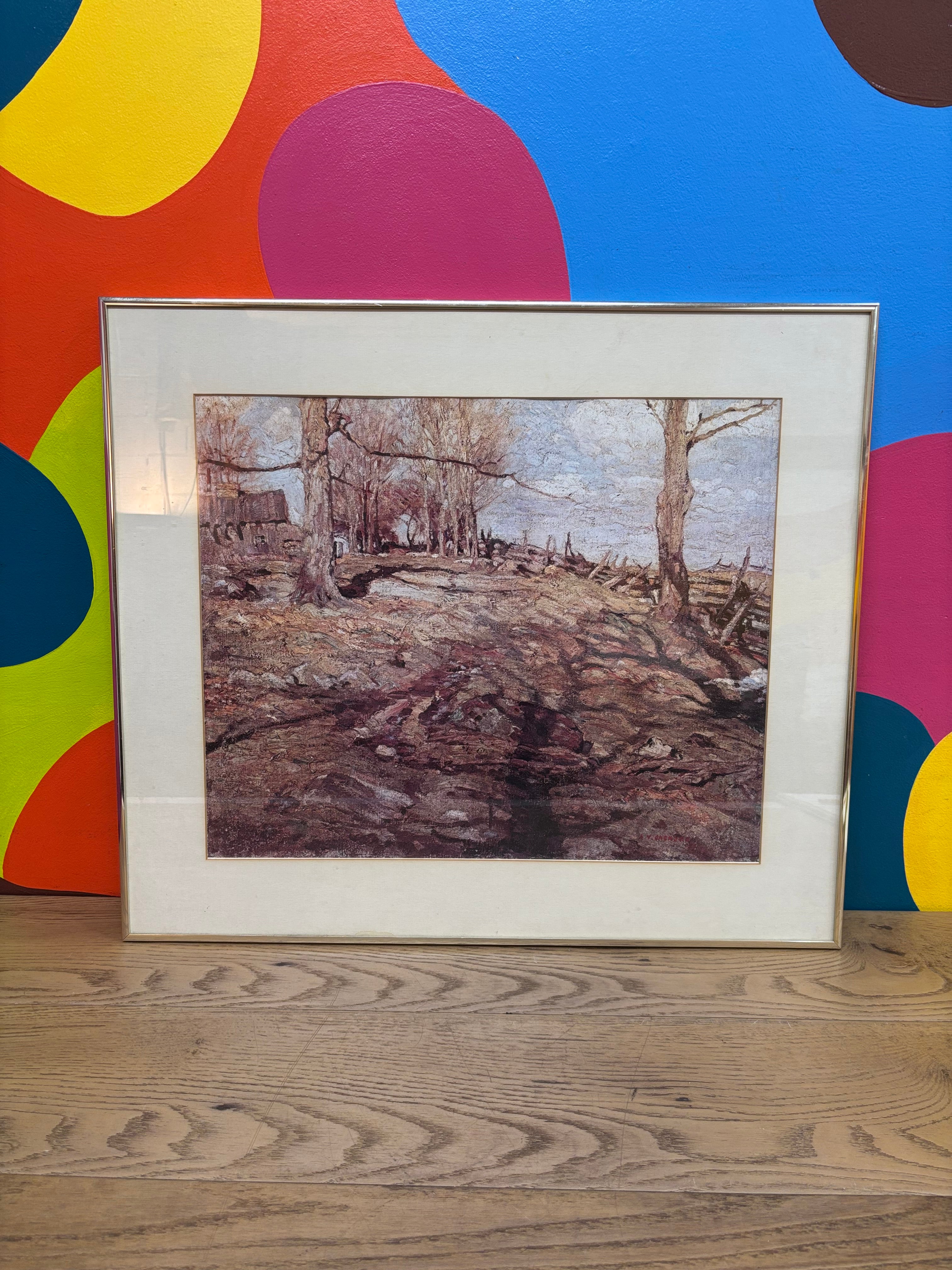 The Edge of the Maple Wood Print by Alexander Jackson