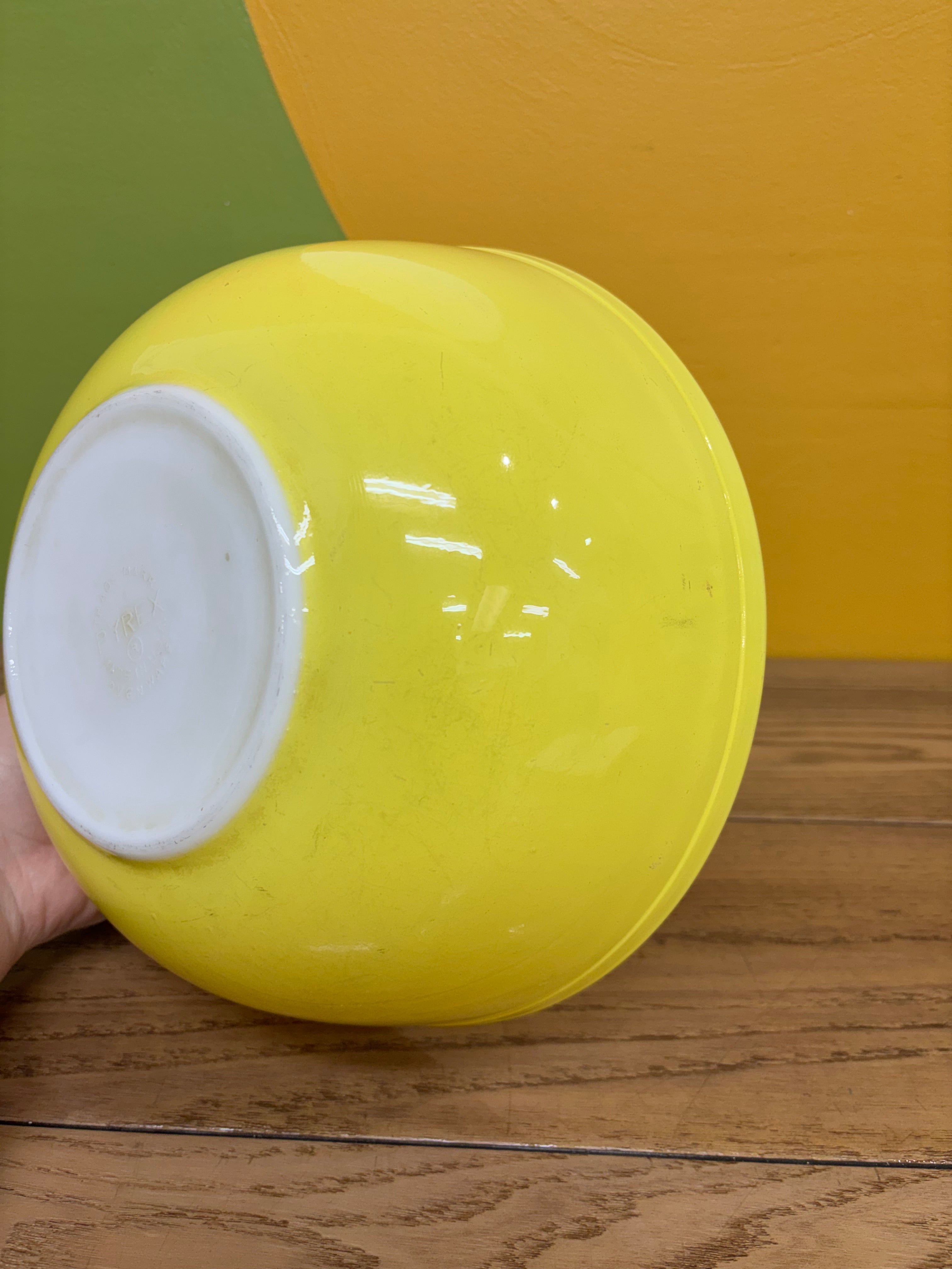 Yellow Pyrex Mixing Bowl