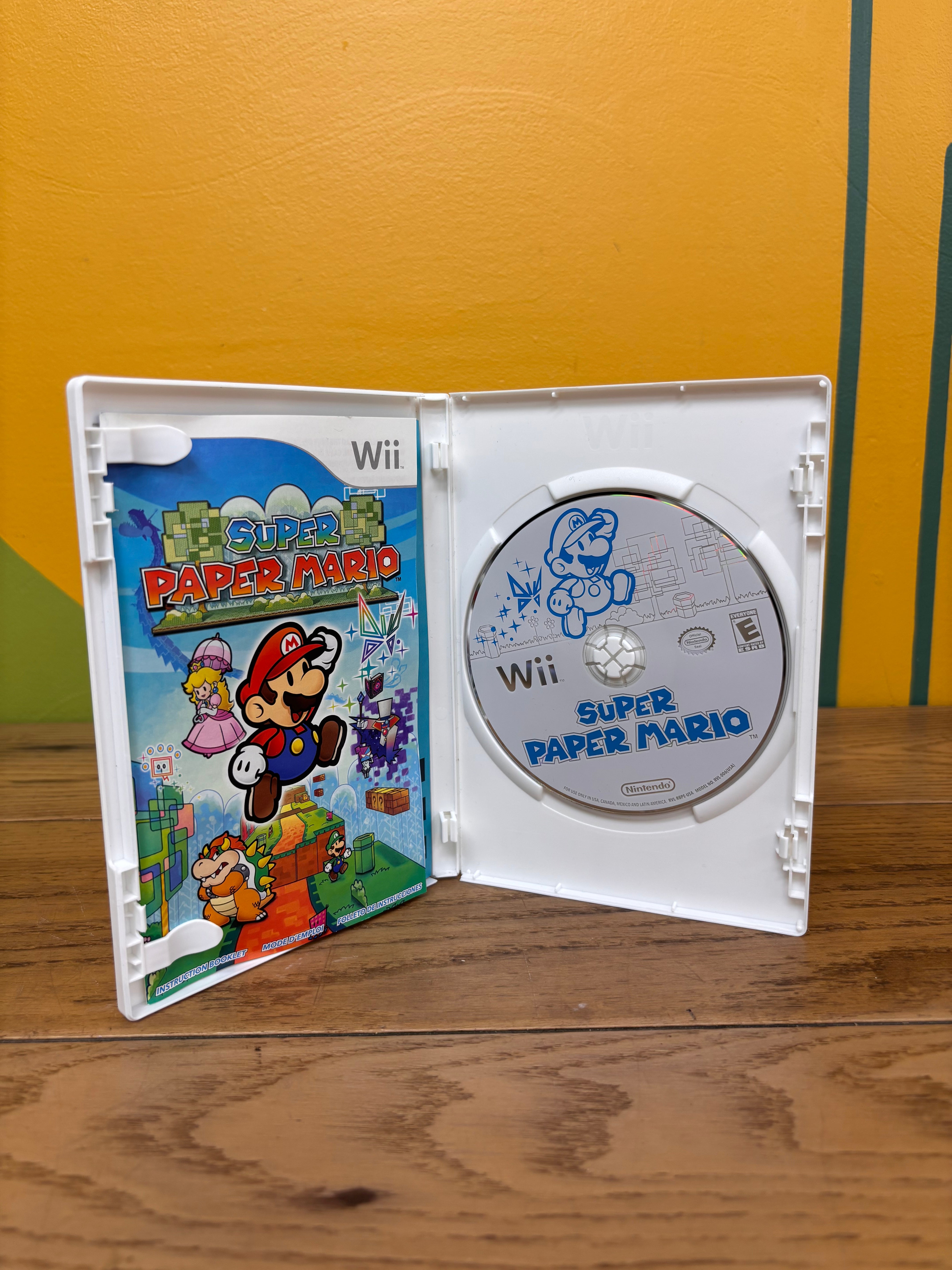 Super Paper Mario Nintendo Wii Game
