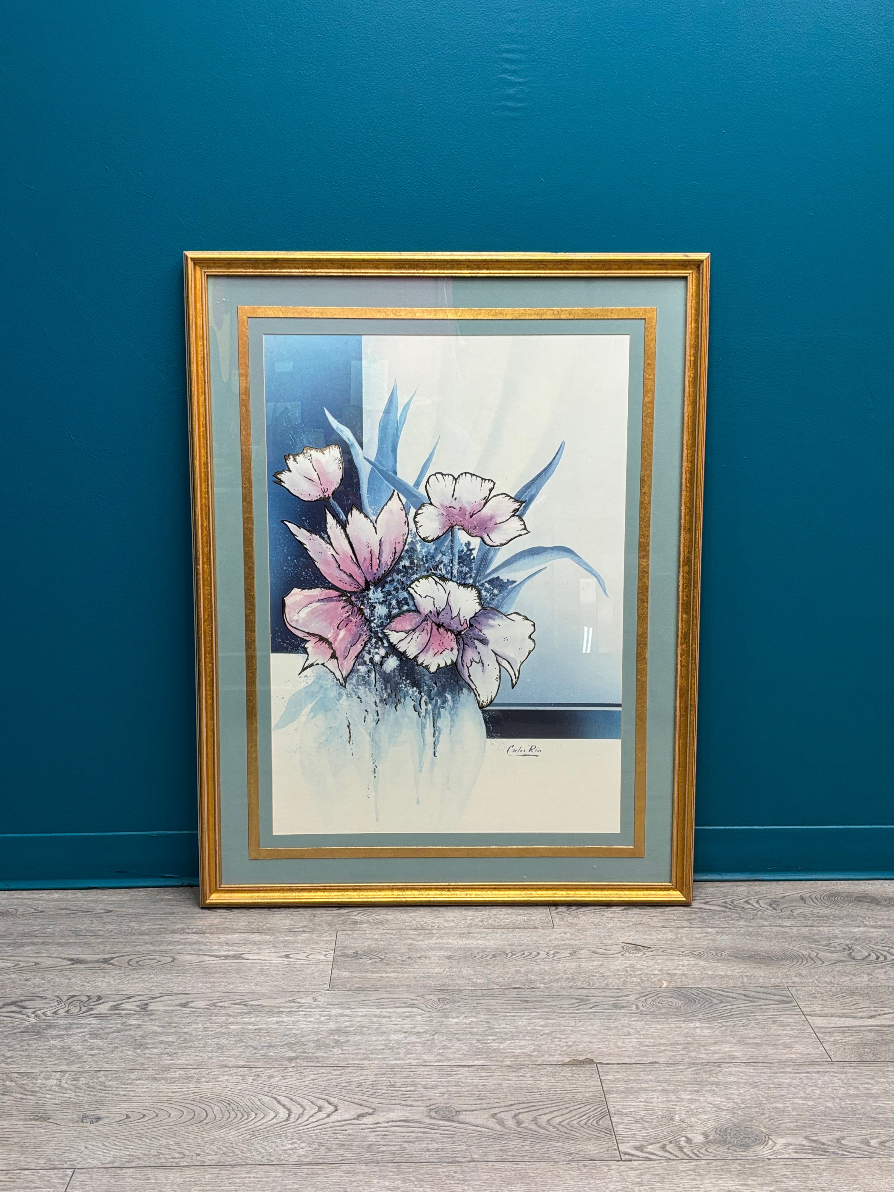 Large Flowers Print by Carlos Rios