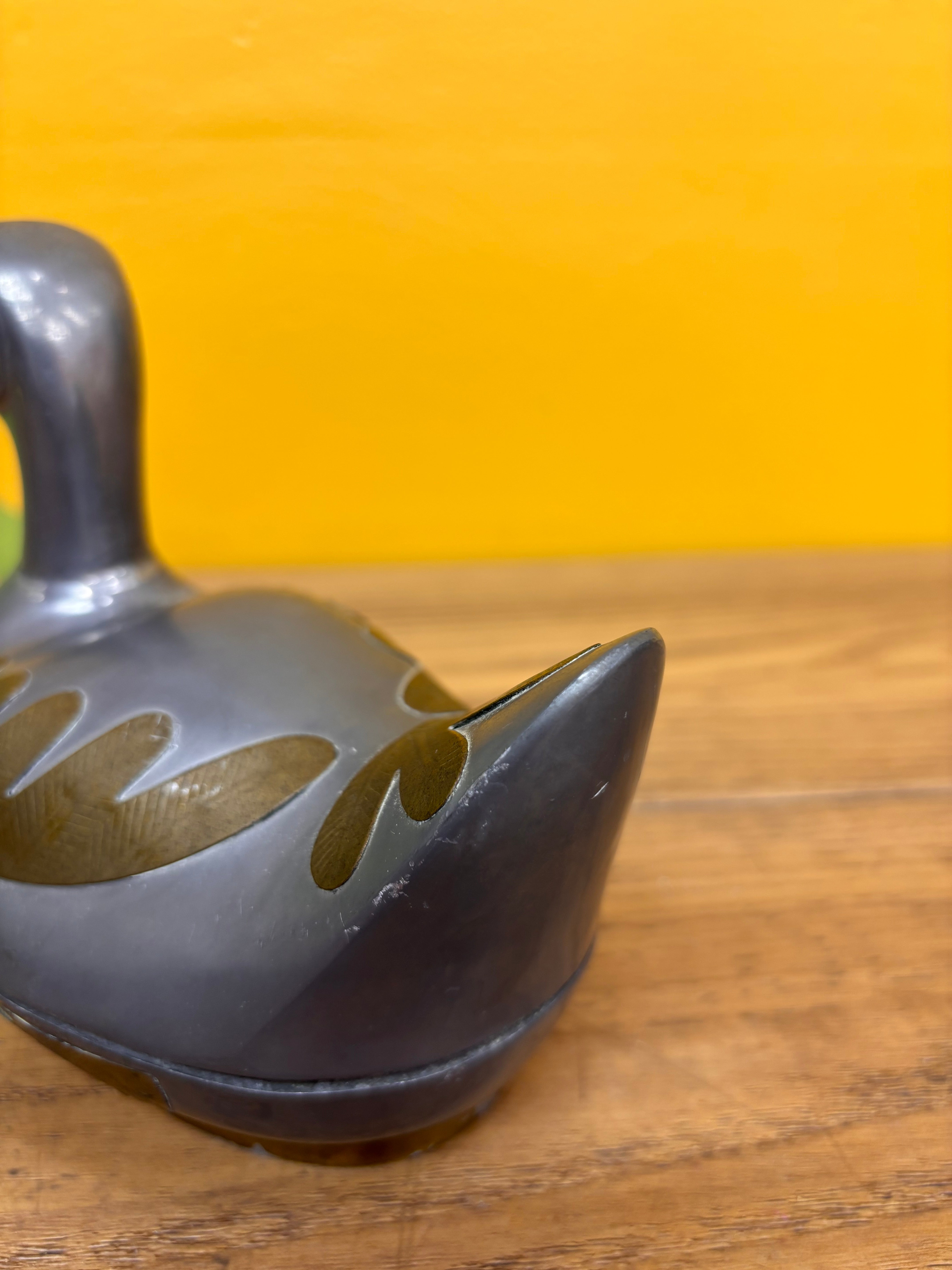 Pewter and Brass Duck Trinket Box