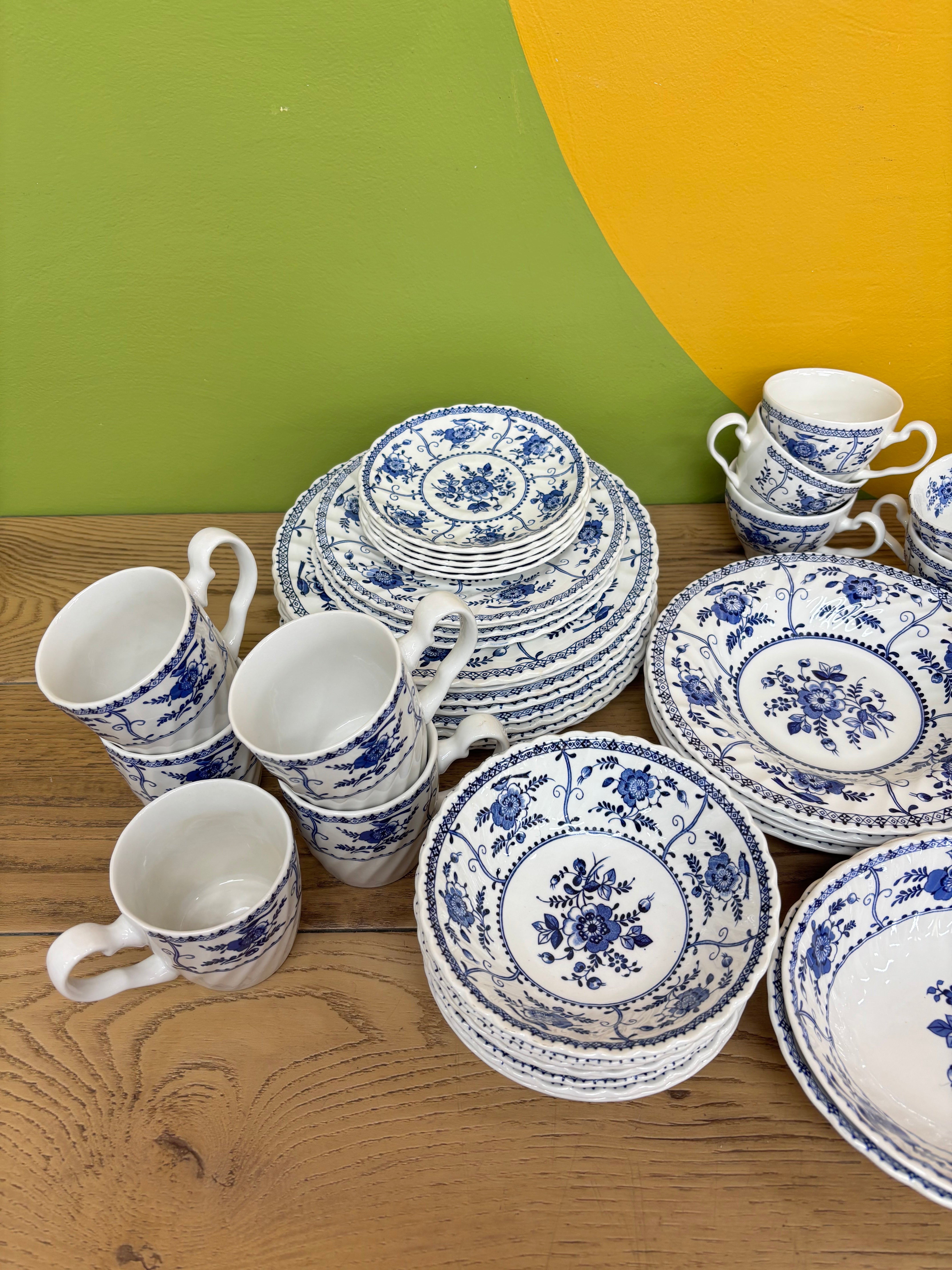 Blue and White Dinner Set