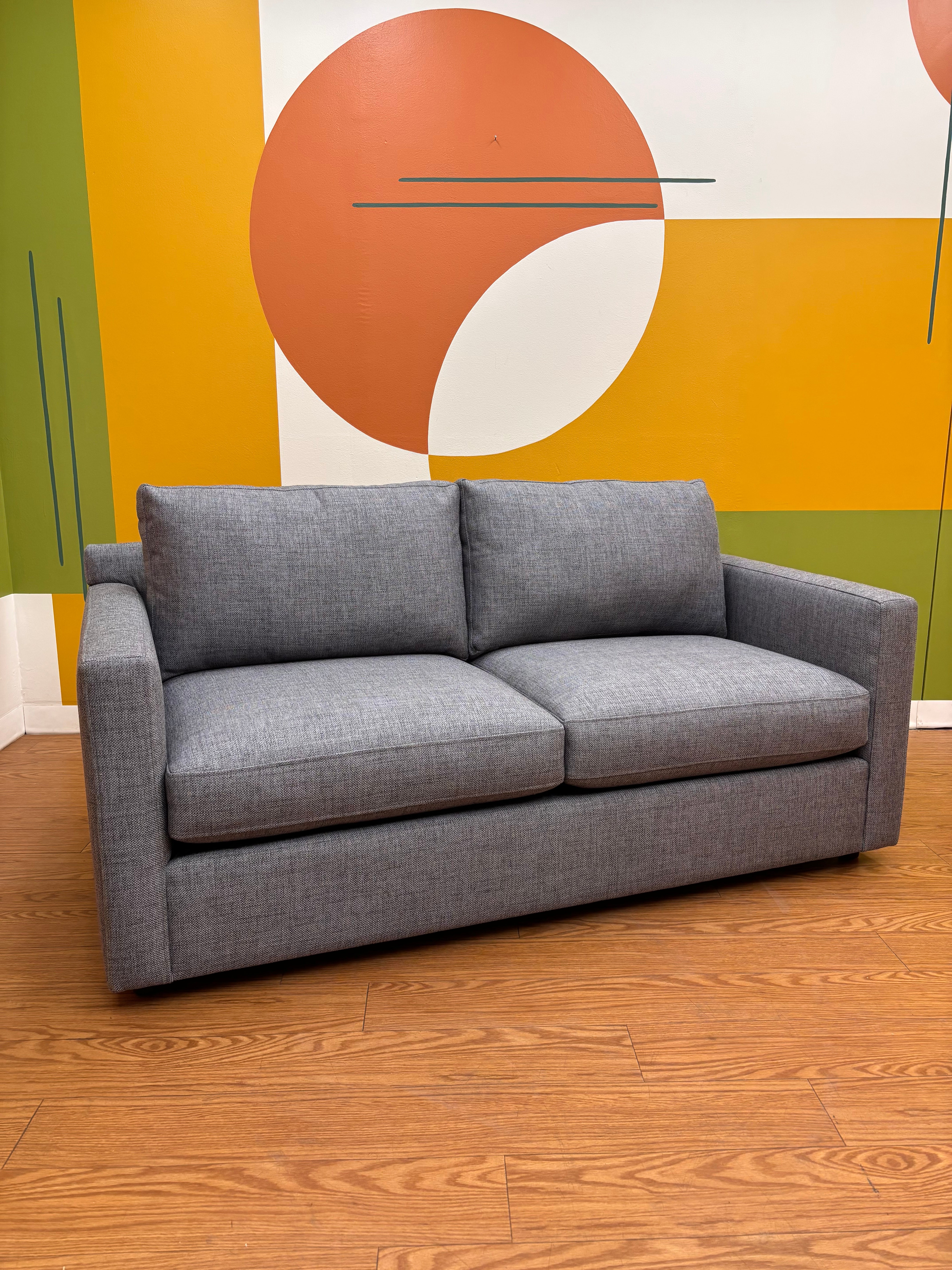 Crate & Barrel Grey Loveseat