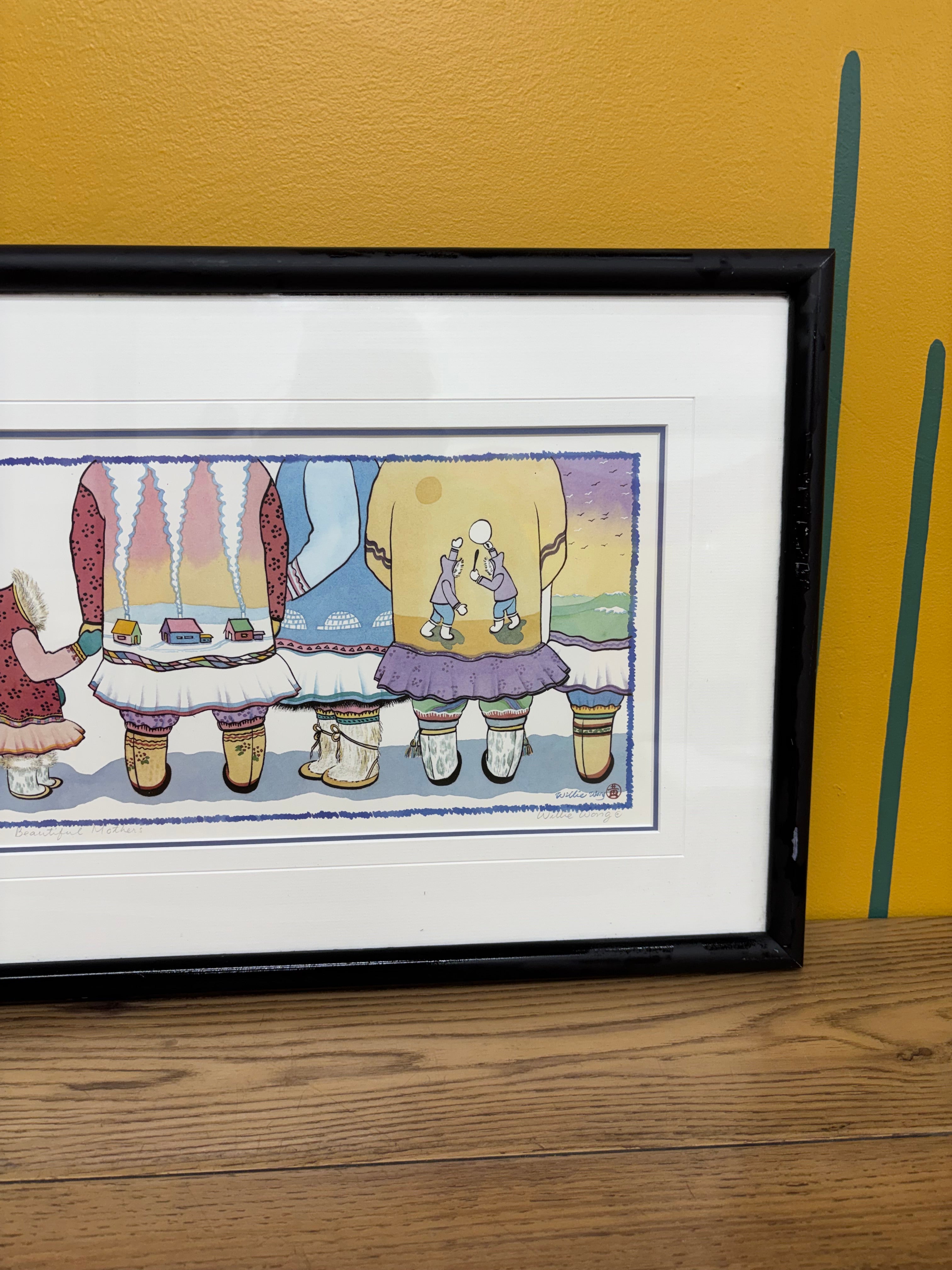 Beautiful Mothers Framed Print by Willie Wong