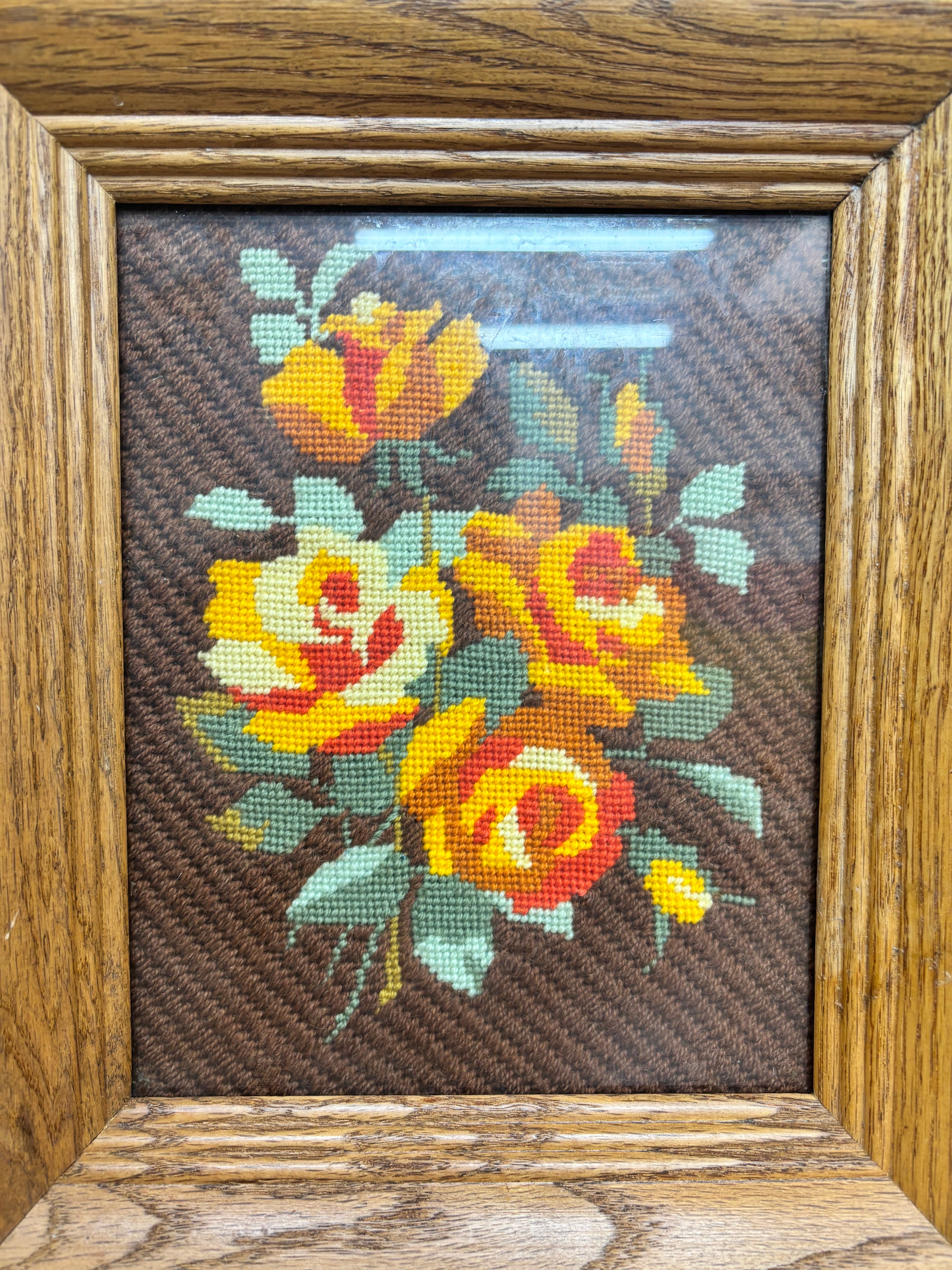 Wood Framed Needlepoint