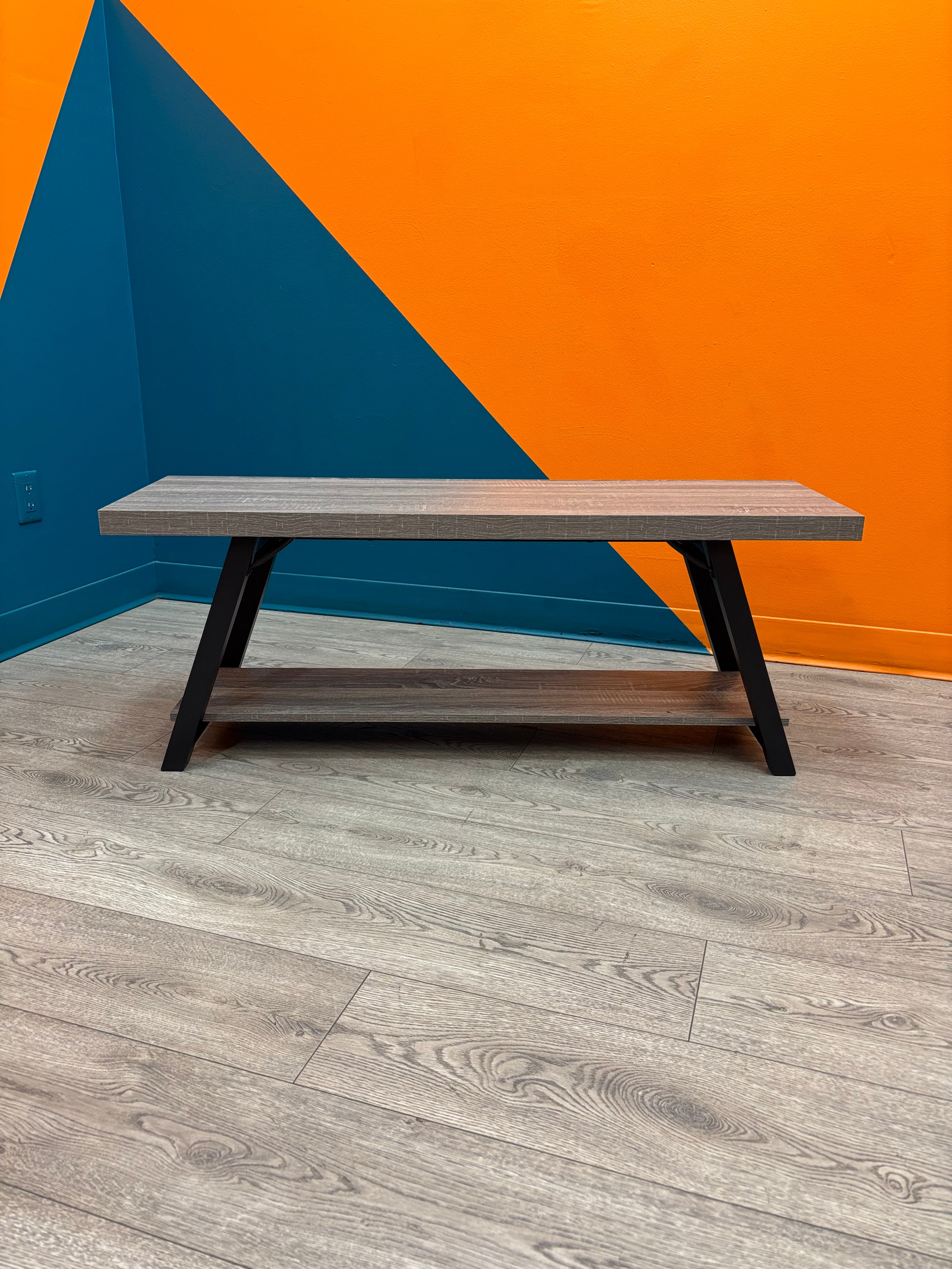 Grey & Black Bench