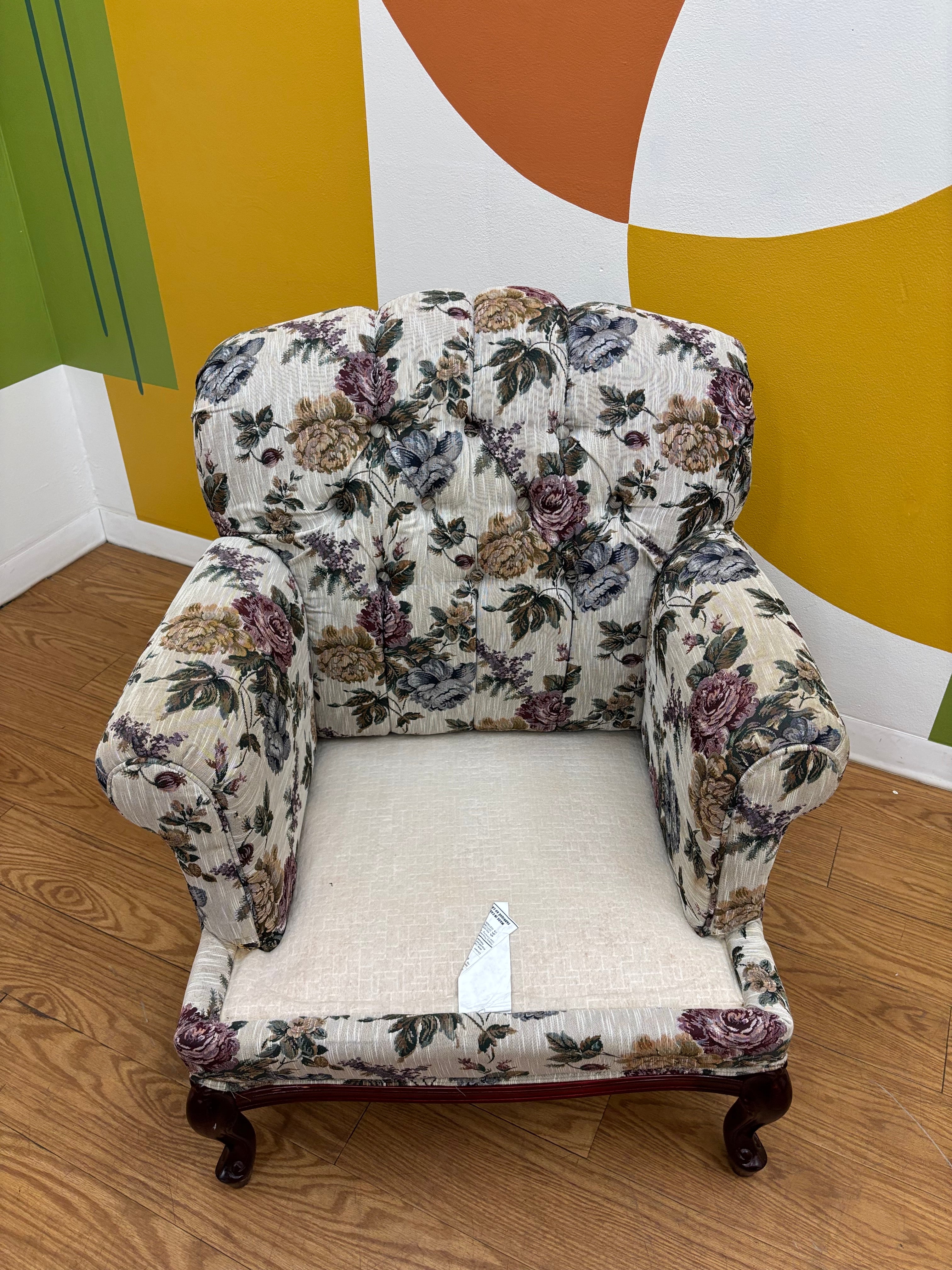 Floral Accent Armchair