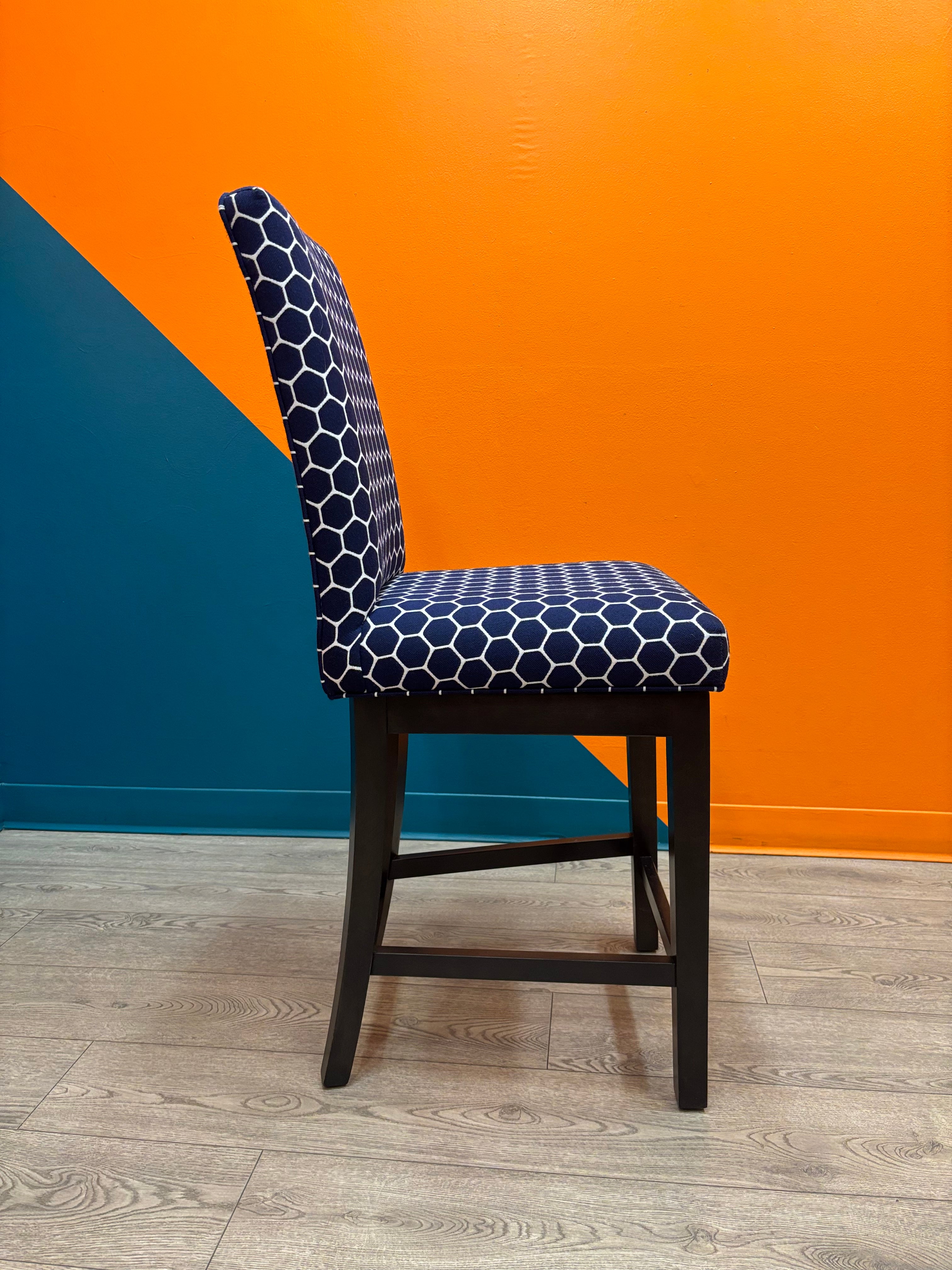 Rotating Blue Dining Room Chair