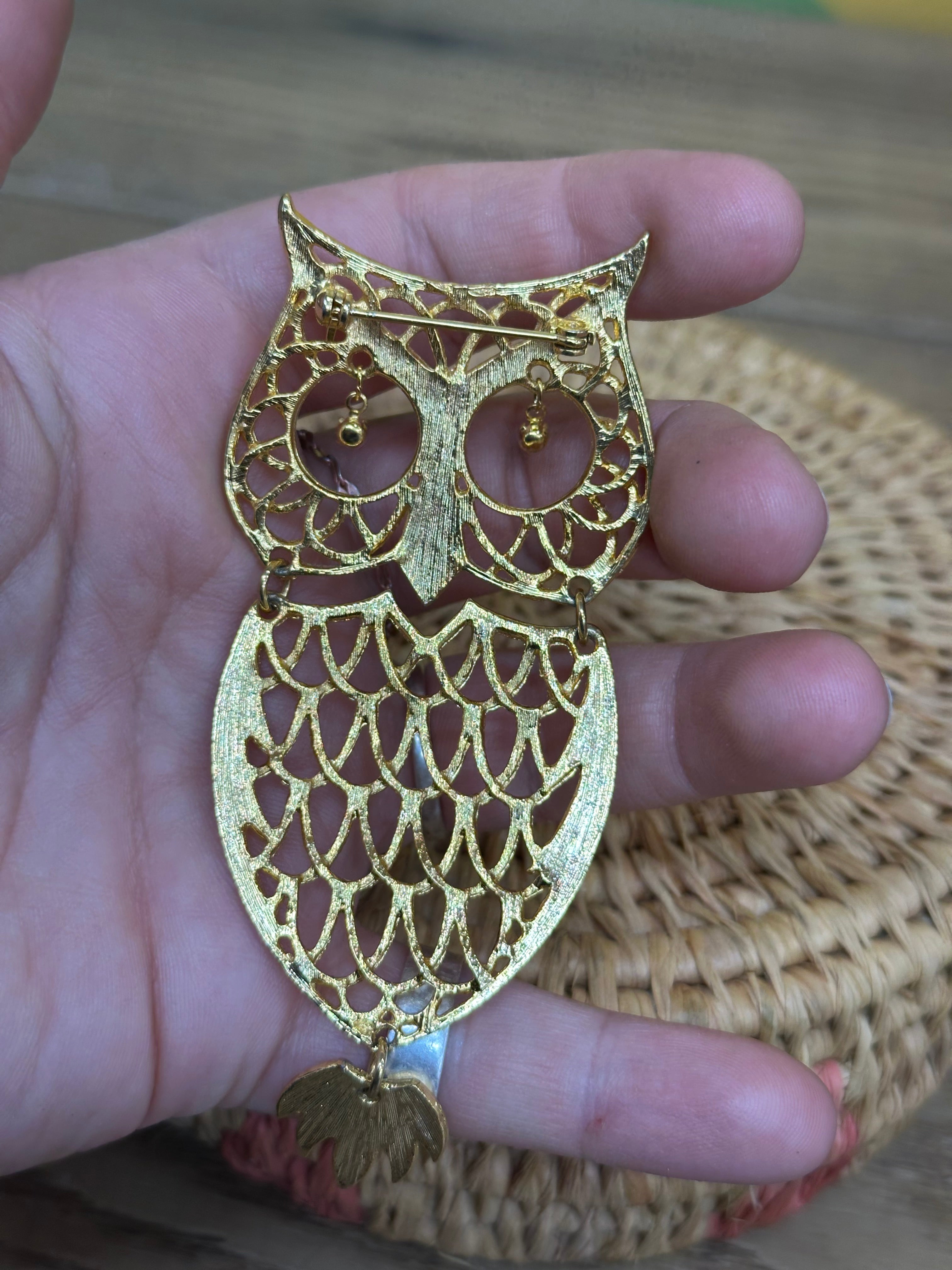 Bundle of Gold Tone Brooches