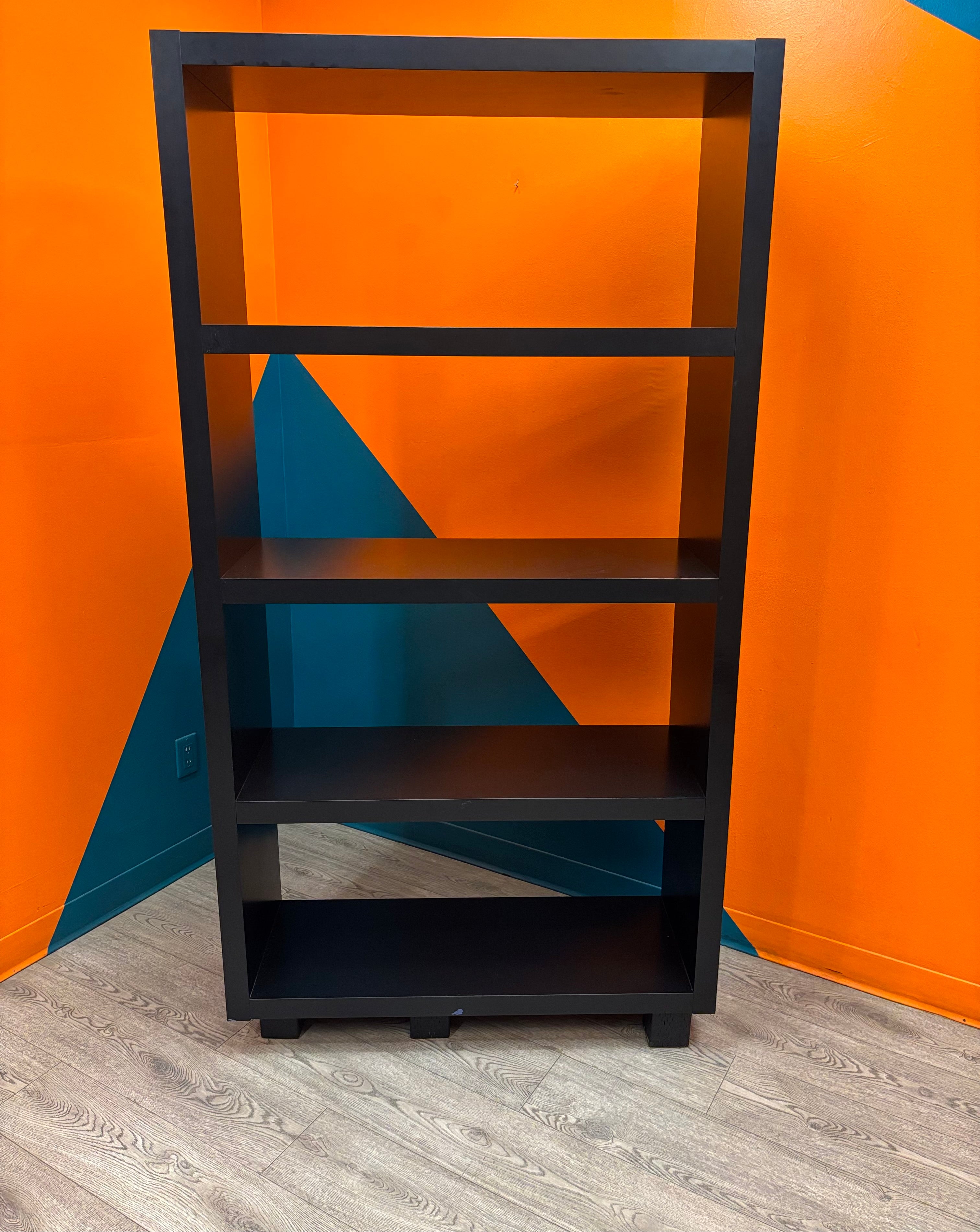 Tall Black Bookshelf