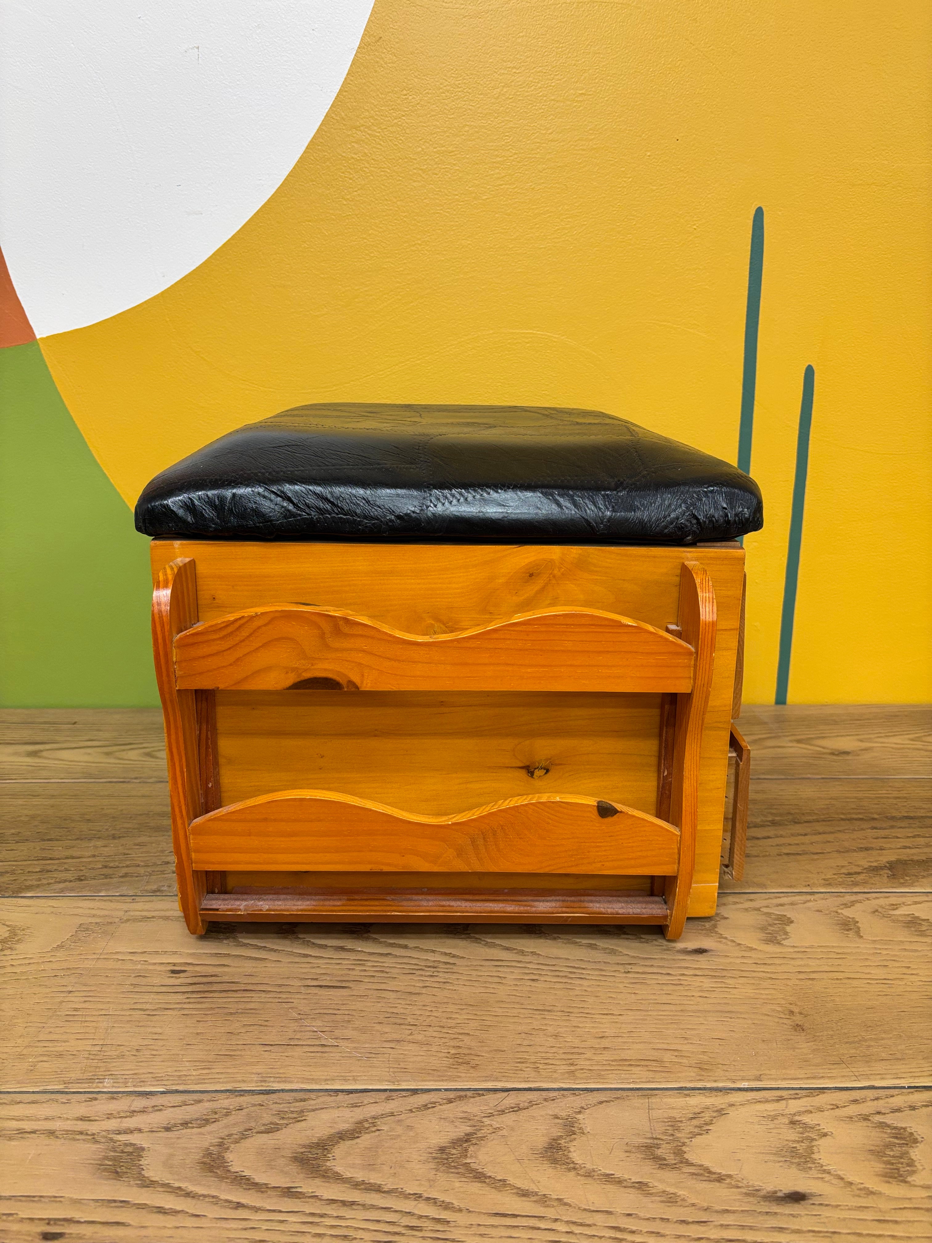 Wood Sewing Footstool