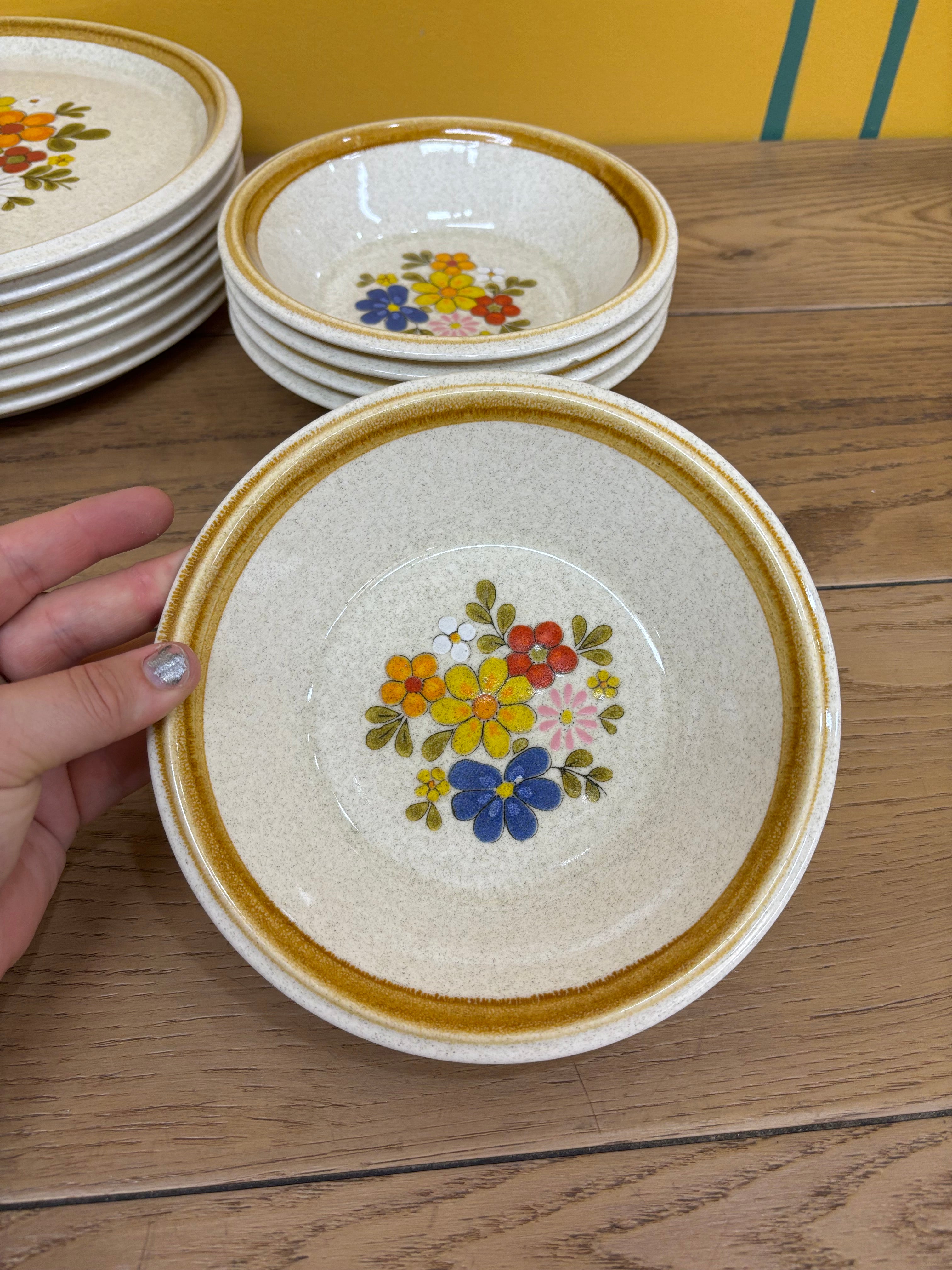 Mikasa Stone Manor Floribunda Plates & Bowls Bundle