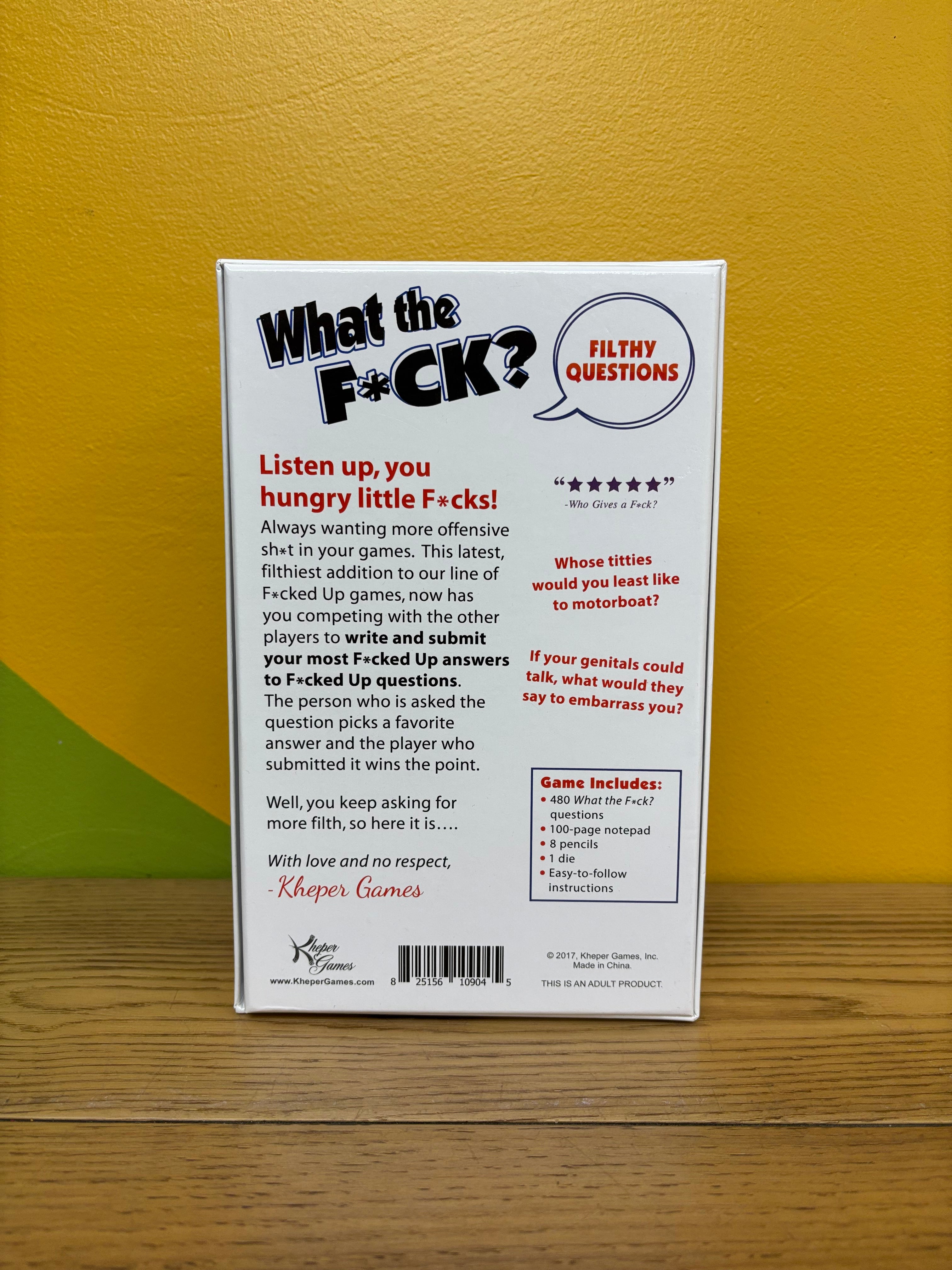 What the F*ck Filthy Questions Party Game