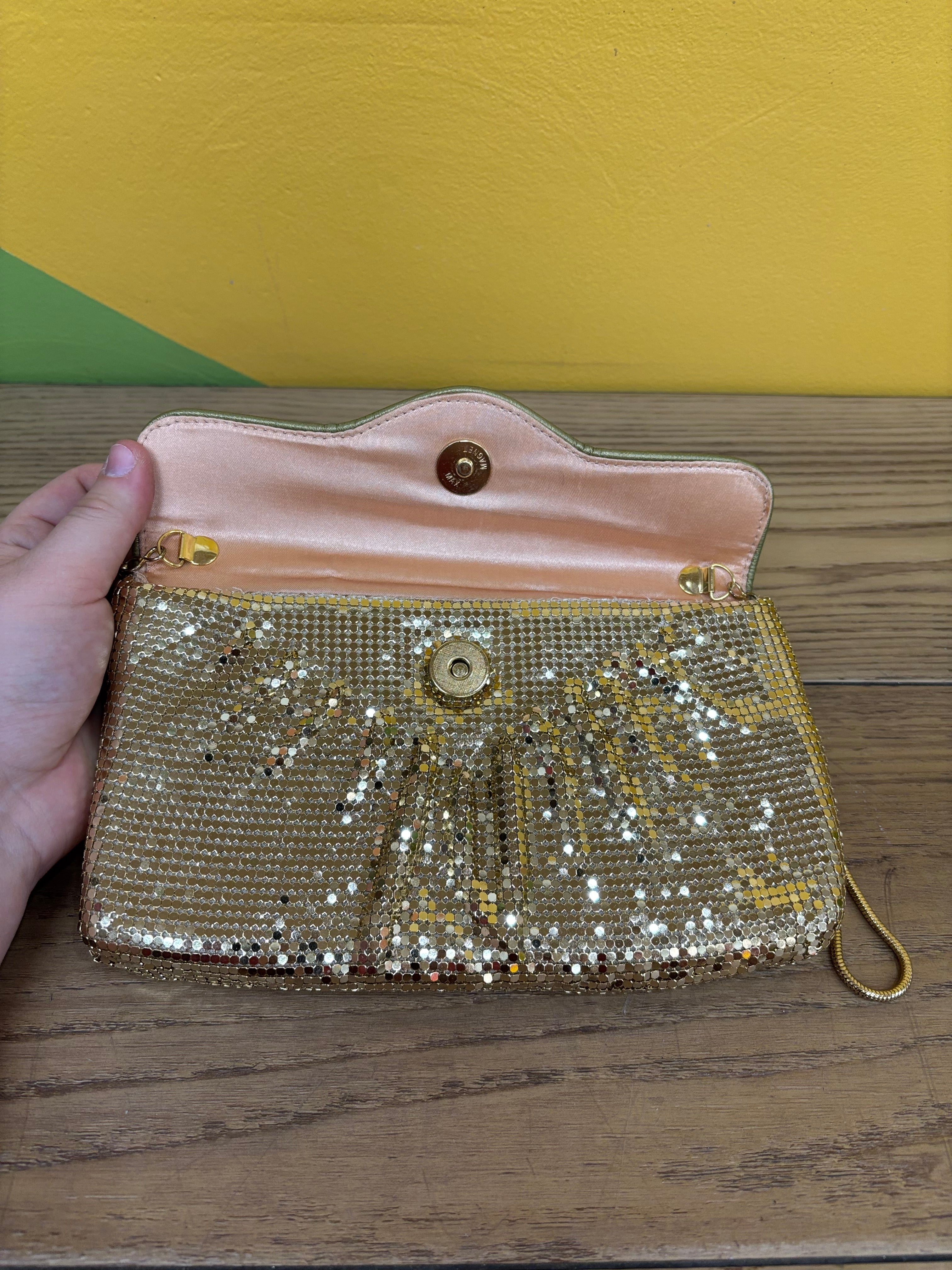 Gold Mesh Clutch