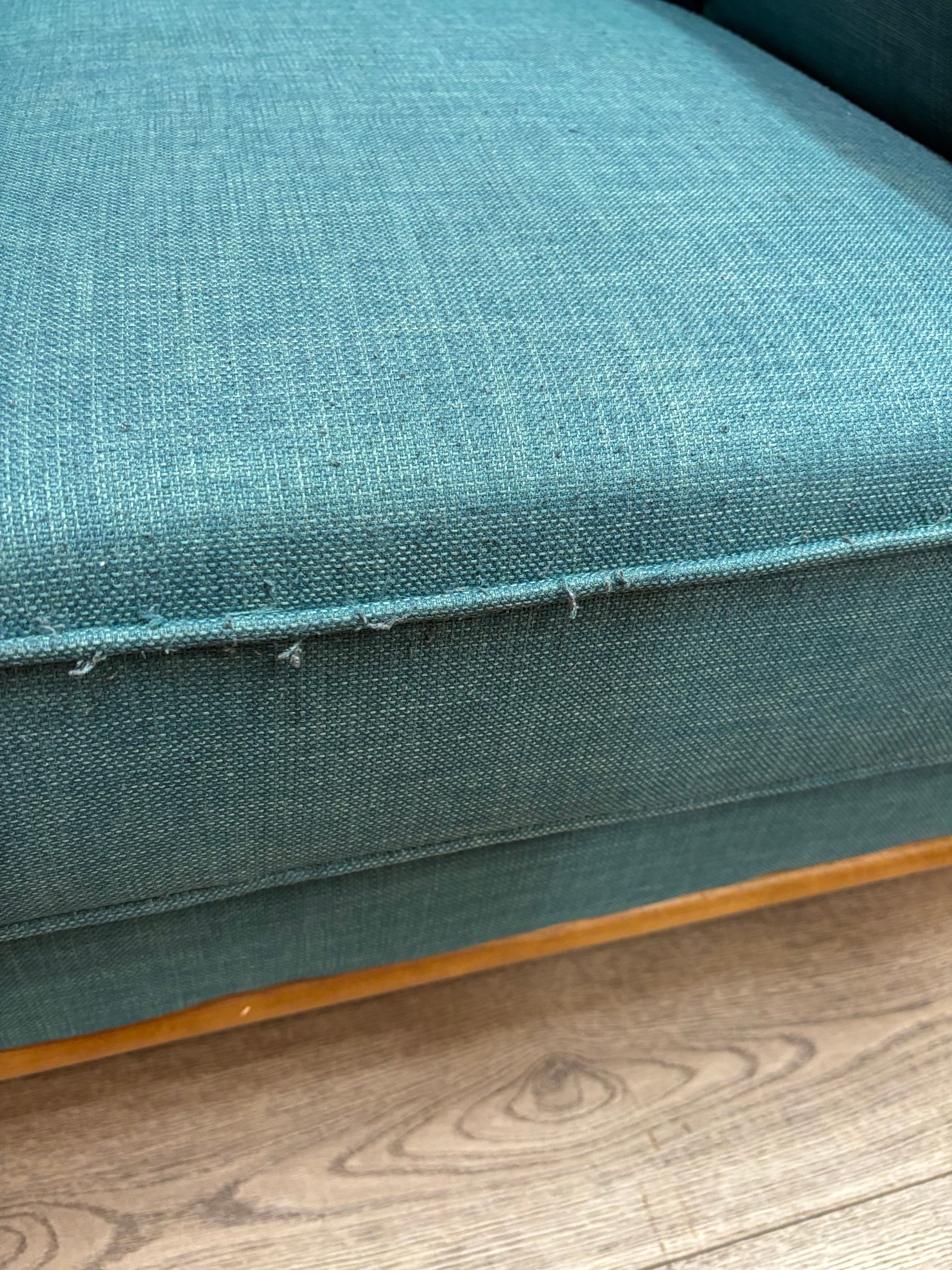 Oversized Teal Armchair