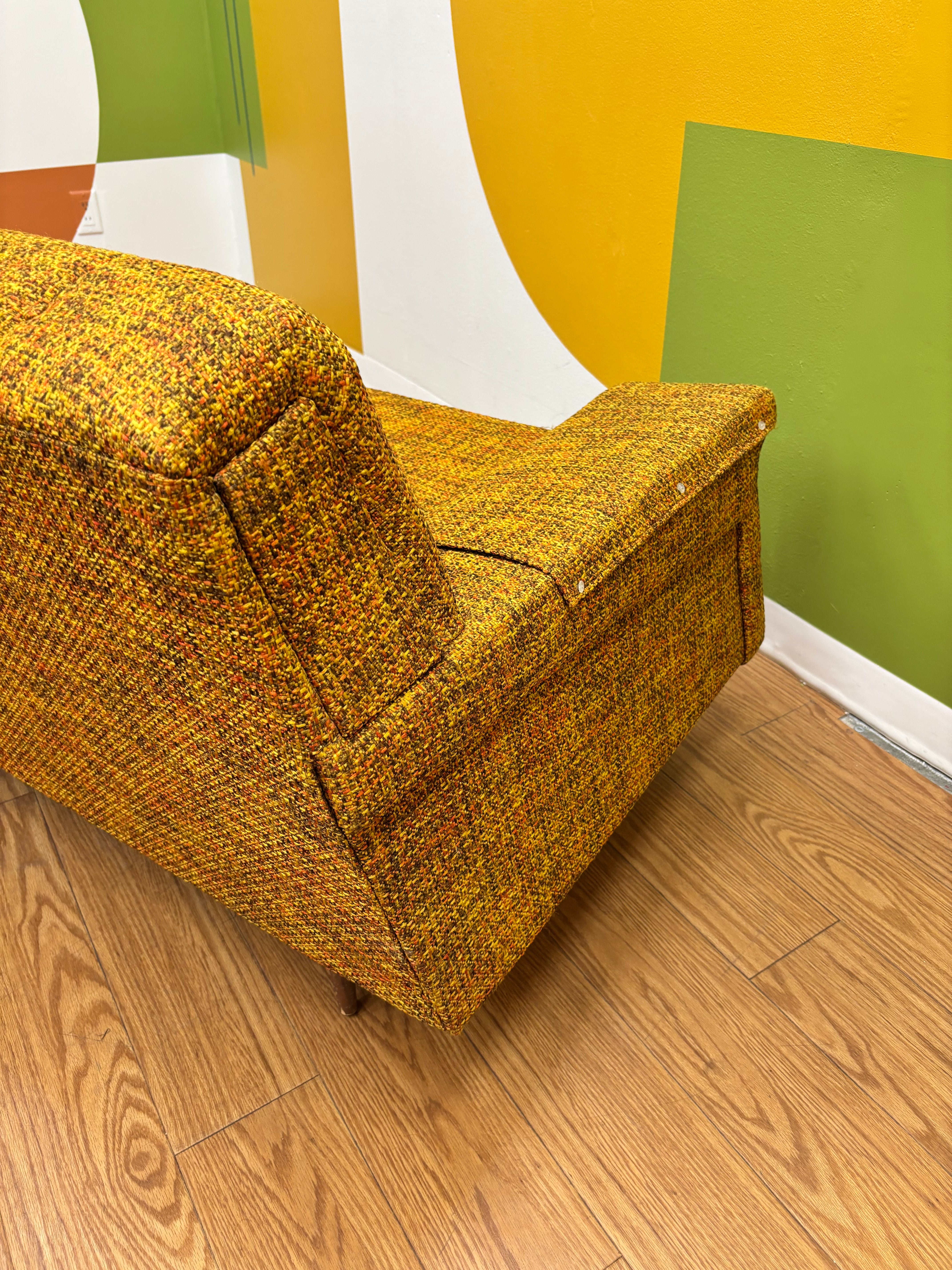Yellow Tweed Sofa