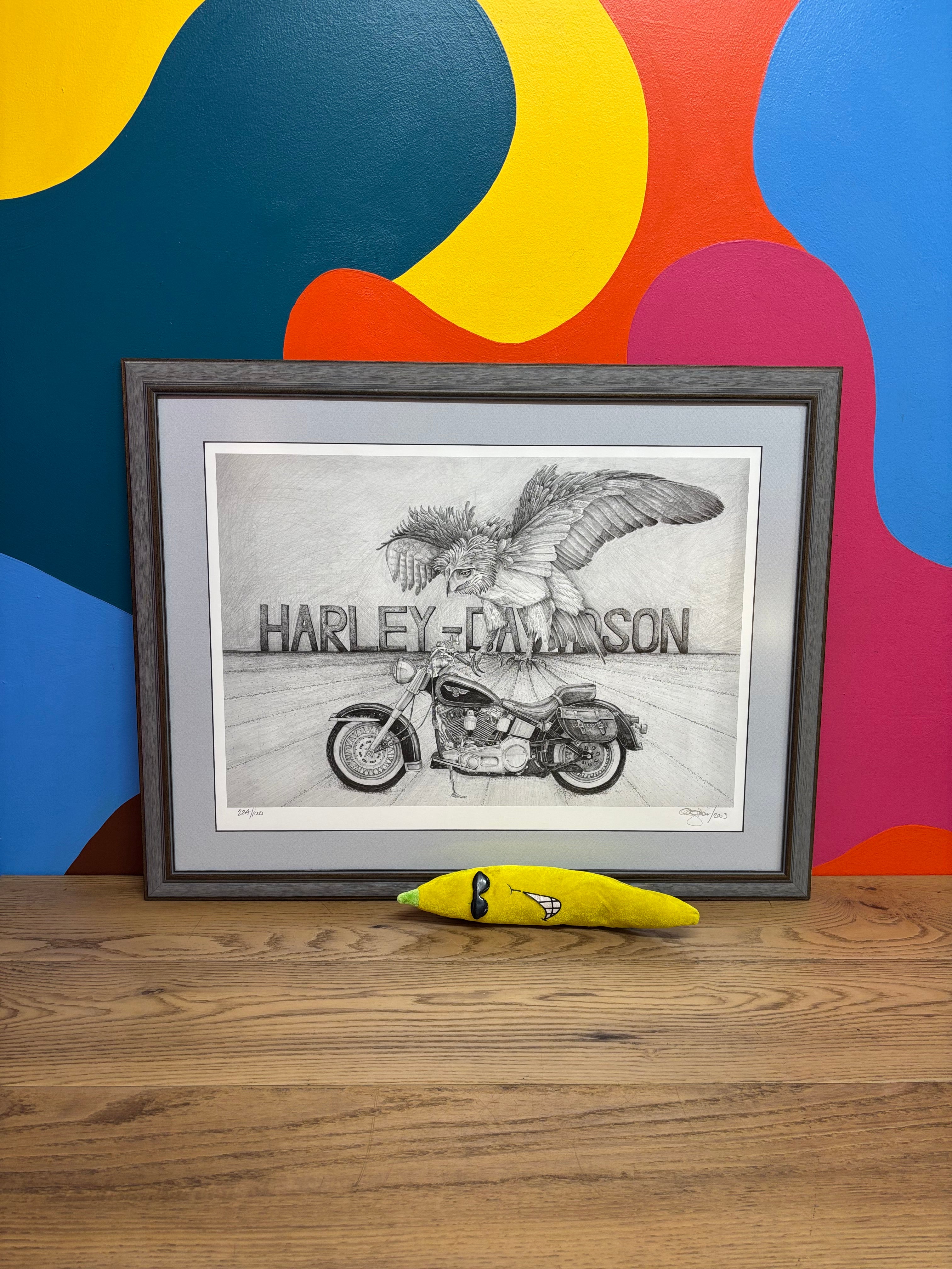 Framed Harley Davidson Print