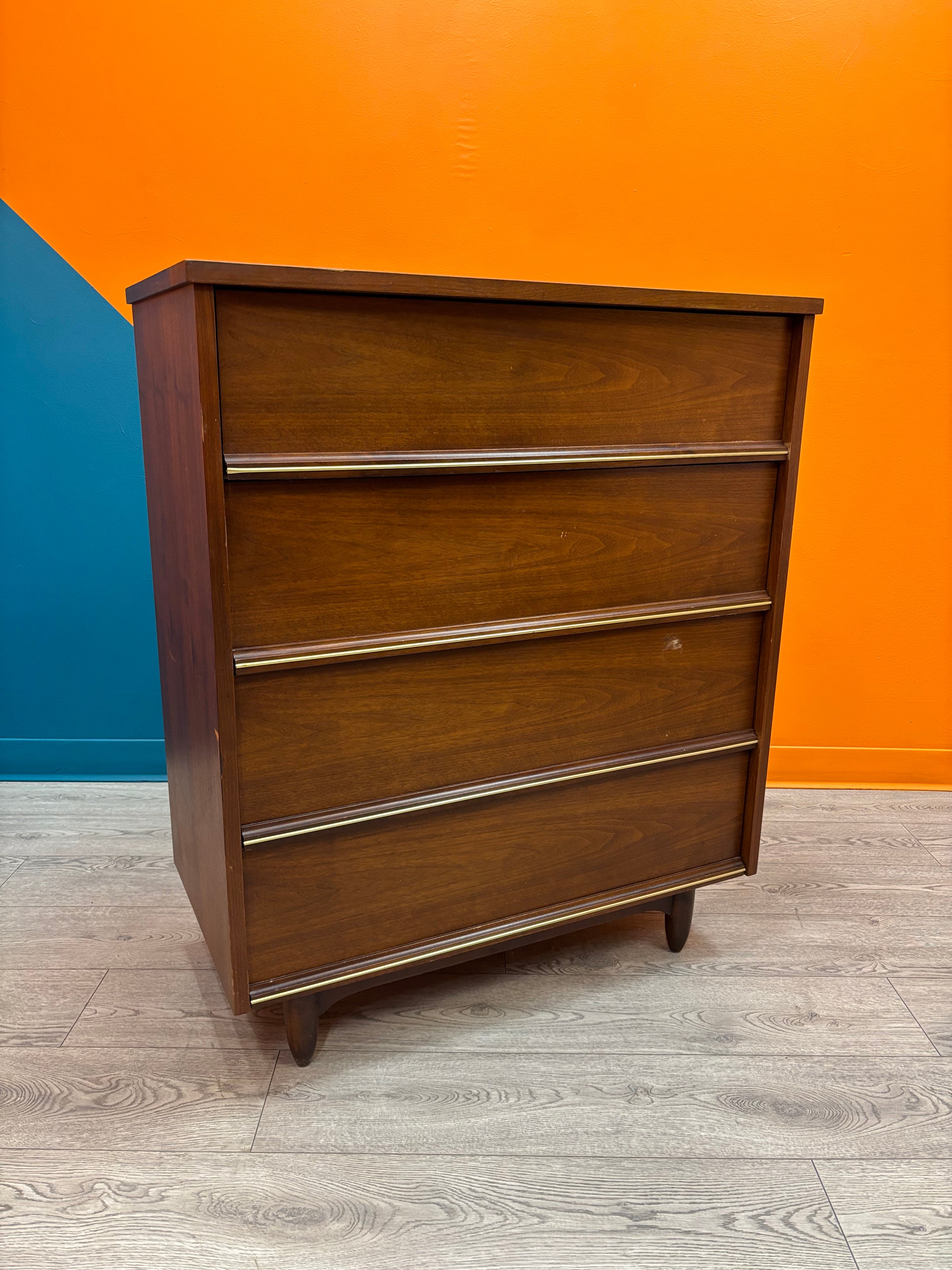 Pepplers Wood Dresser with Gold Detailing