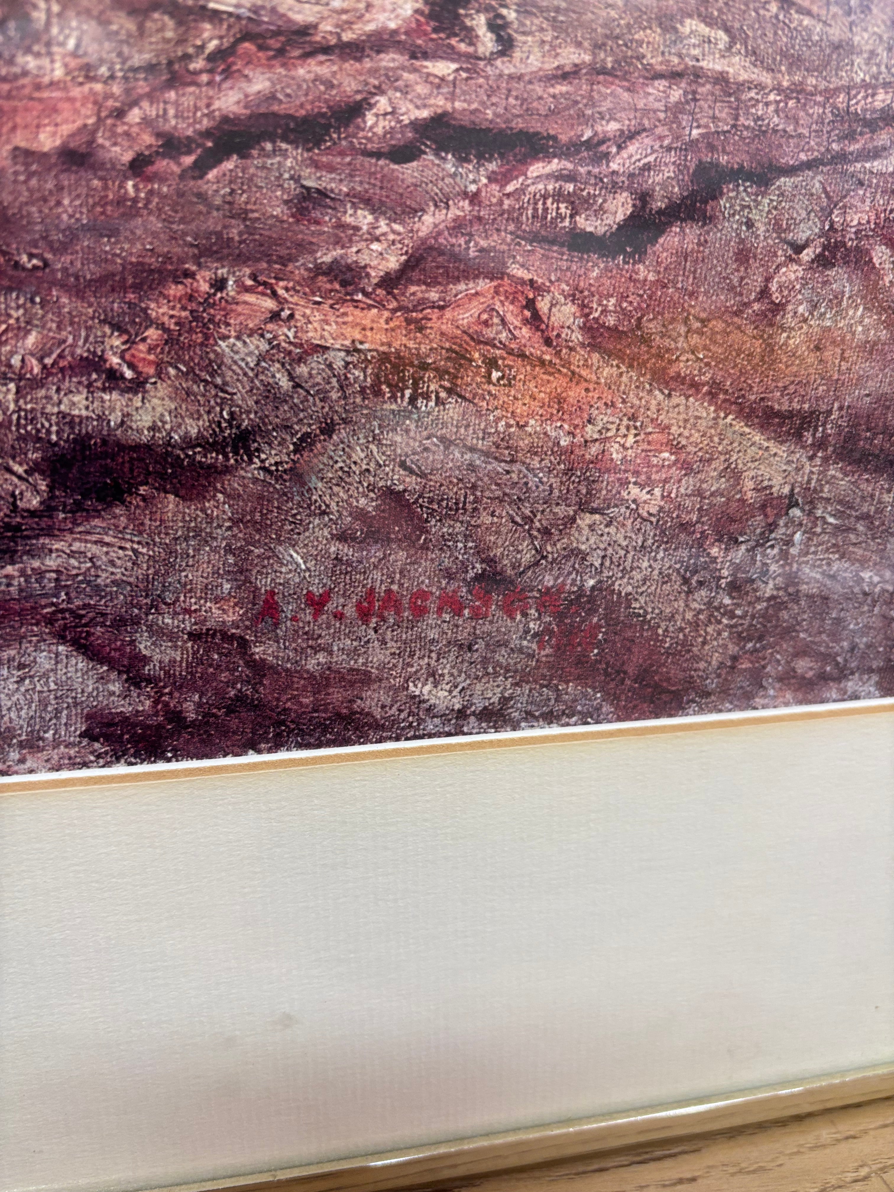 The Edge of the Maple Wood Print by Alexander Jackson