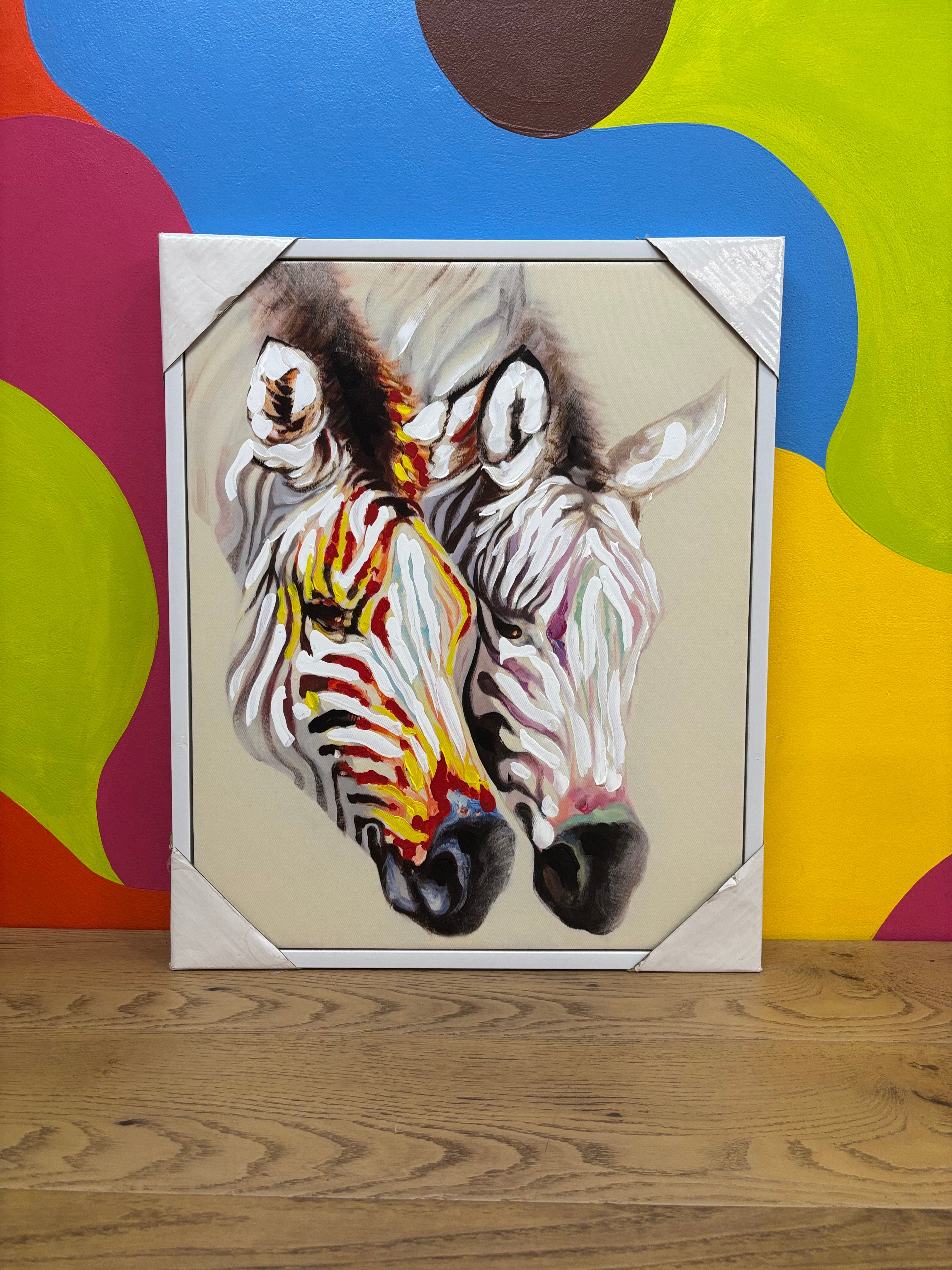 Abstract Zebra Painting