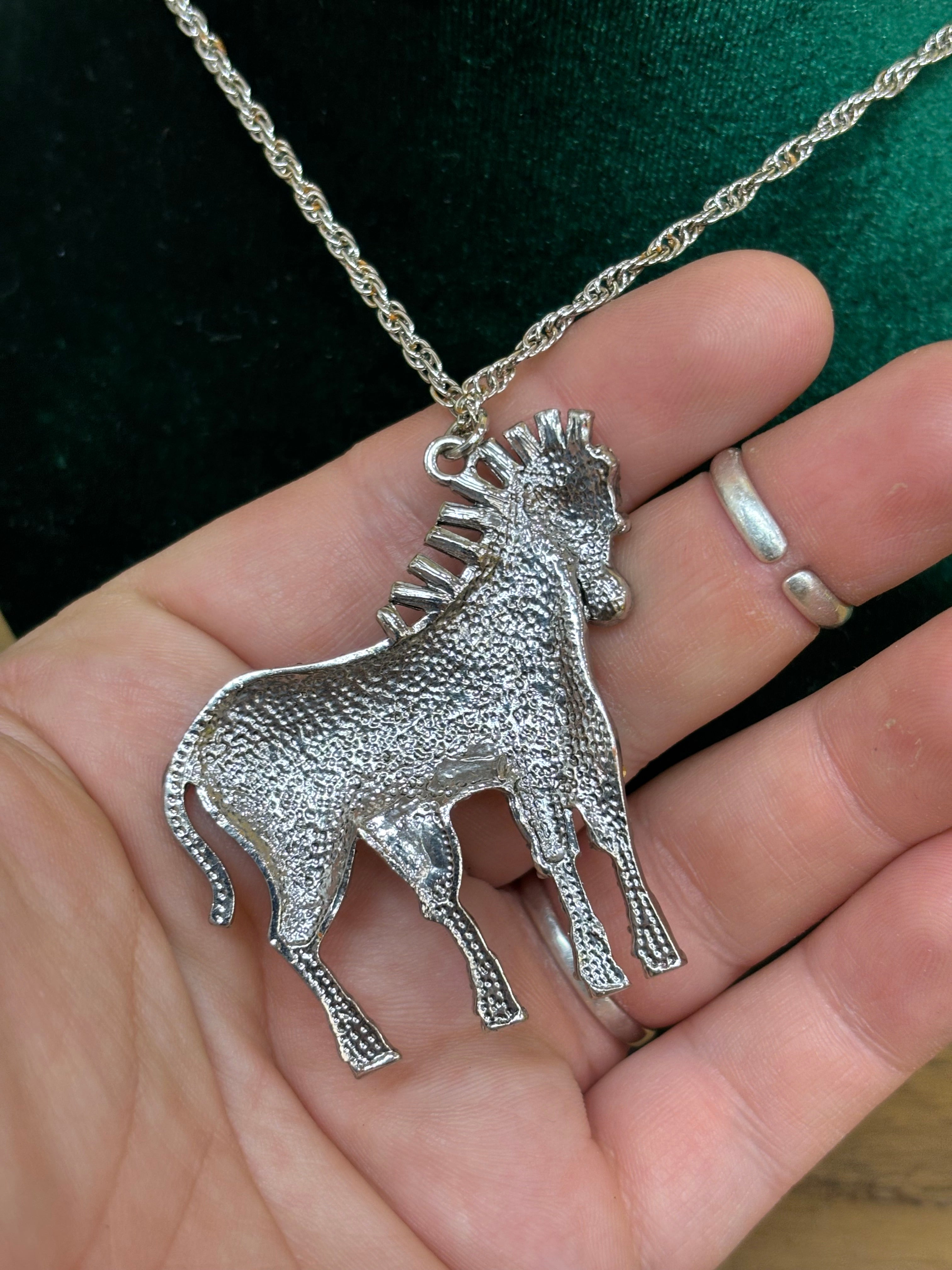Long Zebra Necklace