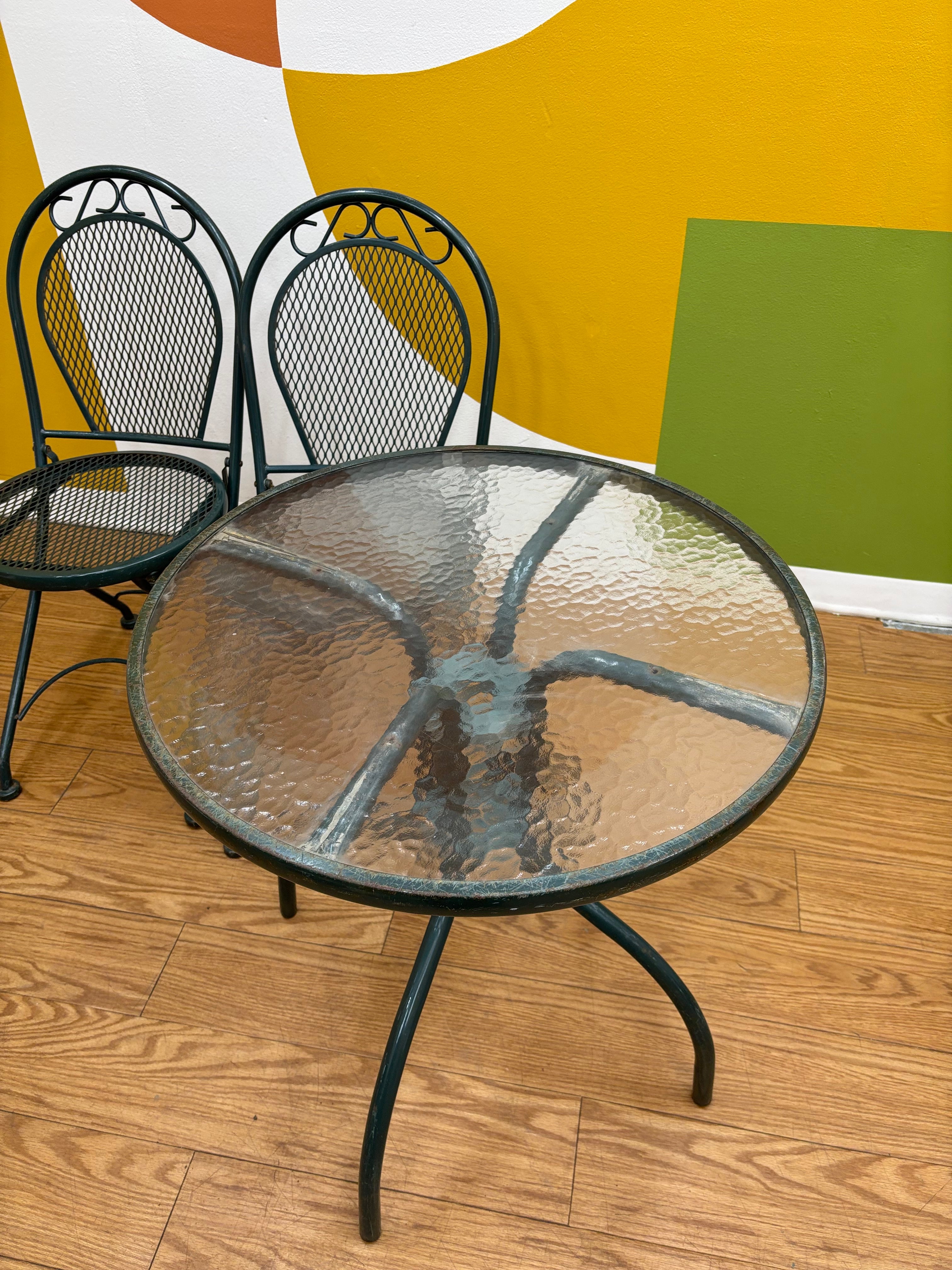 3 Piece Green Bistro Set