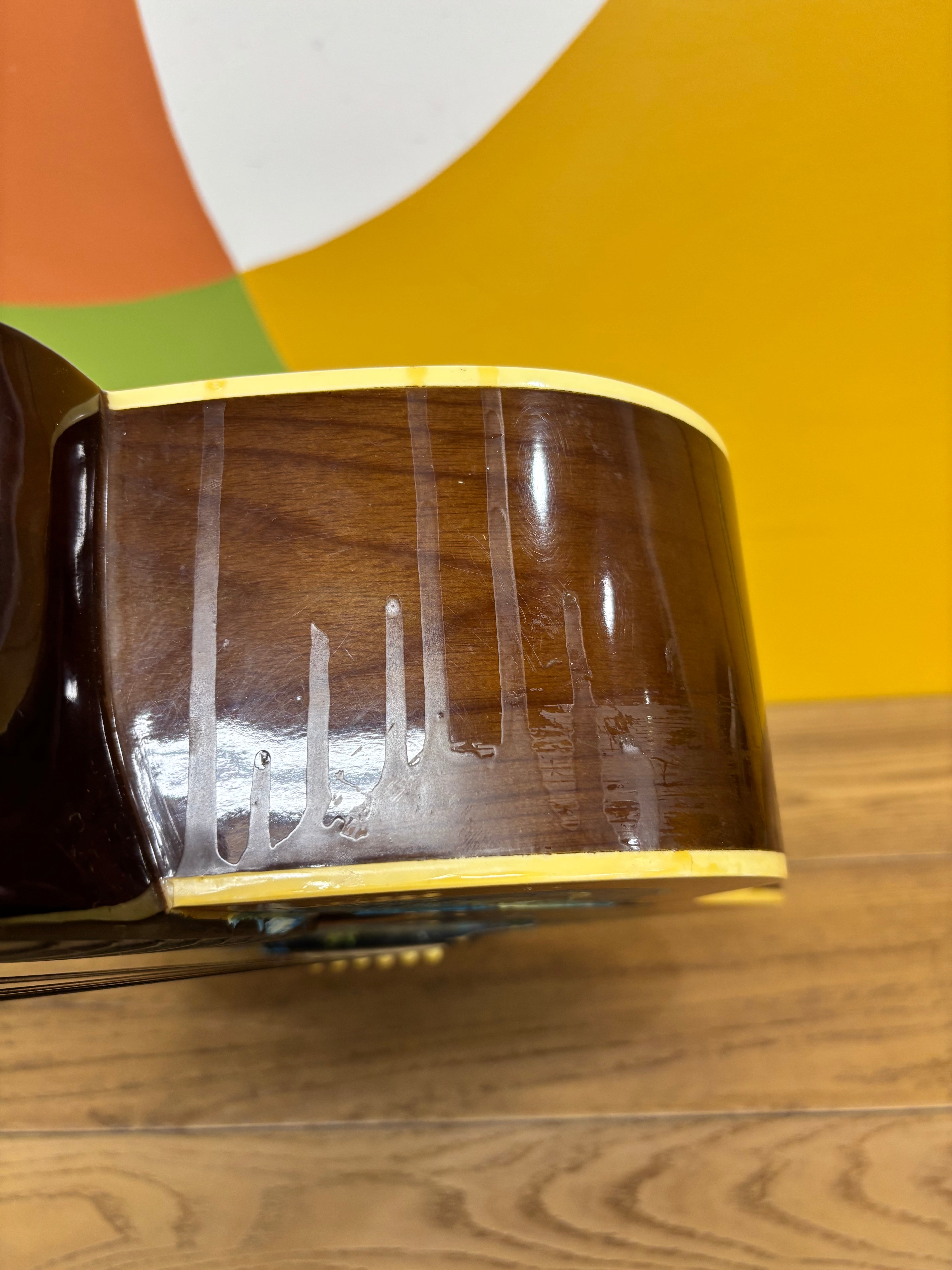Hand-Painted Anjo Acoustic Guitar