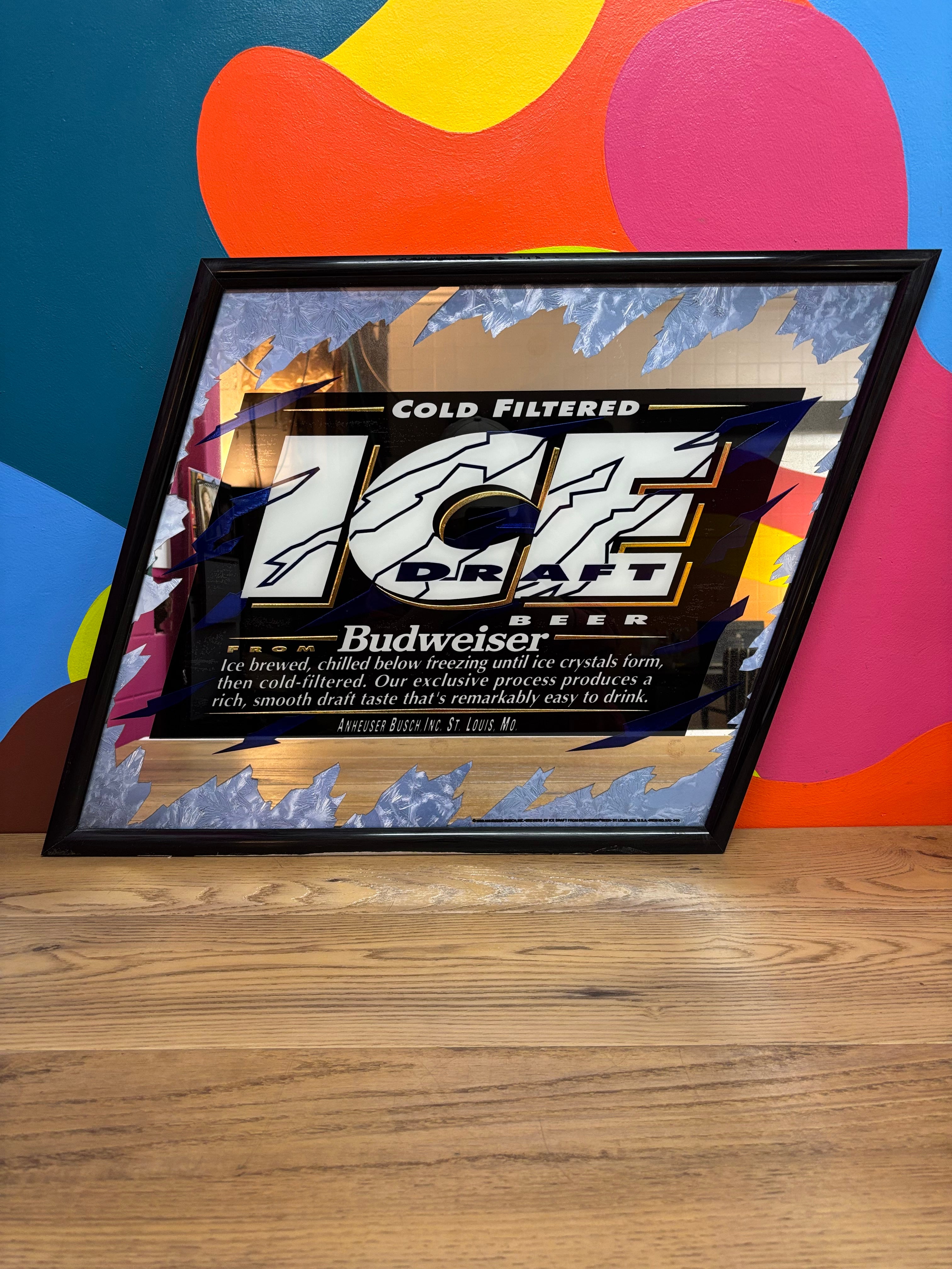 Budweiser Ice Draft Beer Mirror