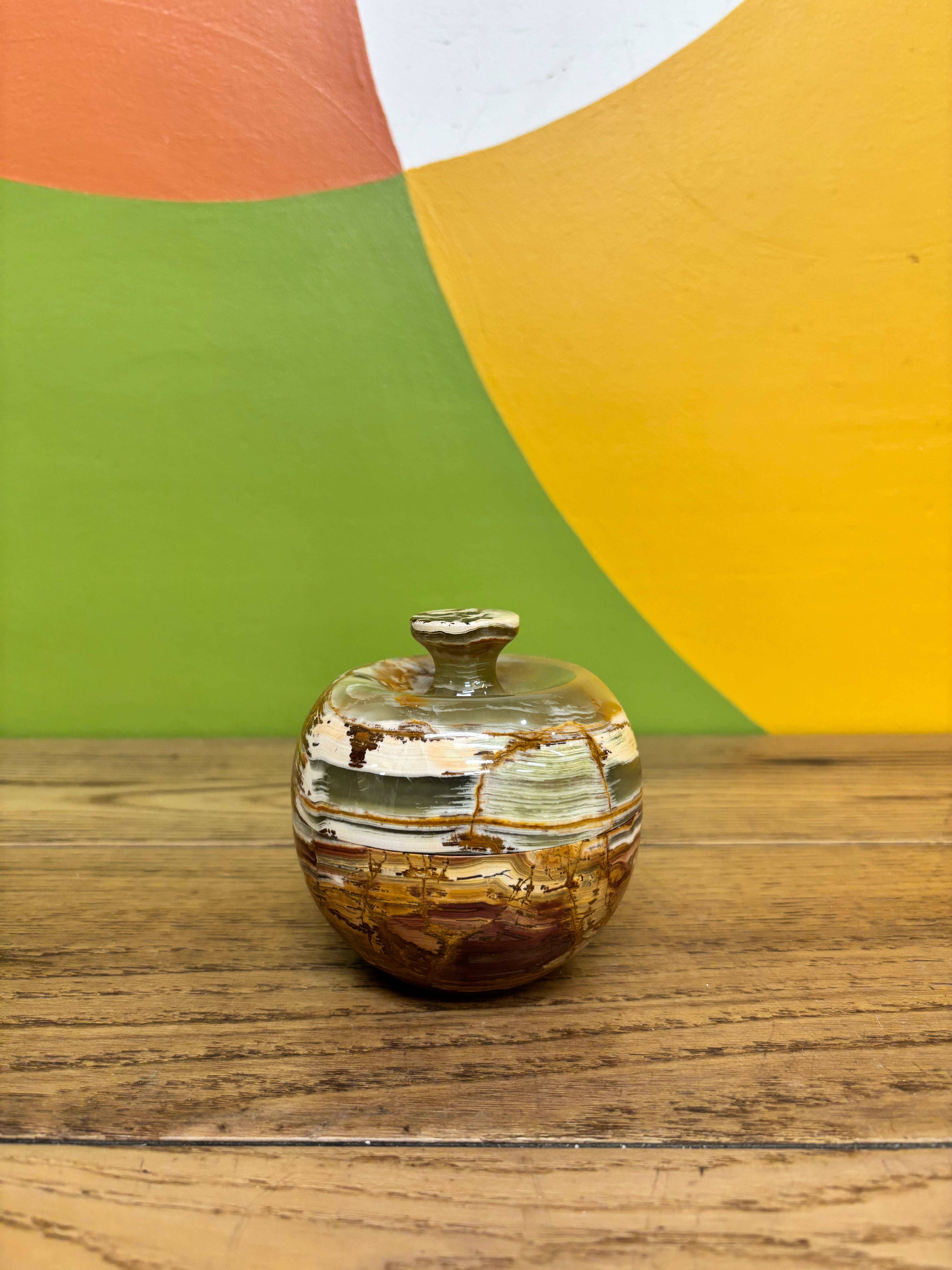 Onyx Lidded Jar