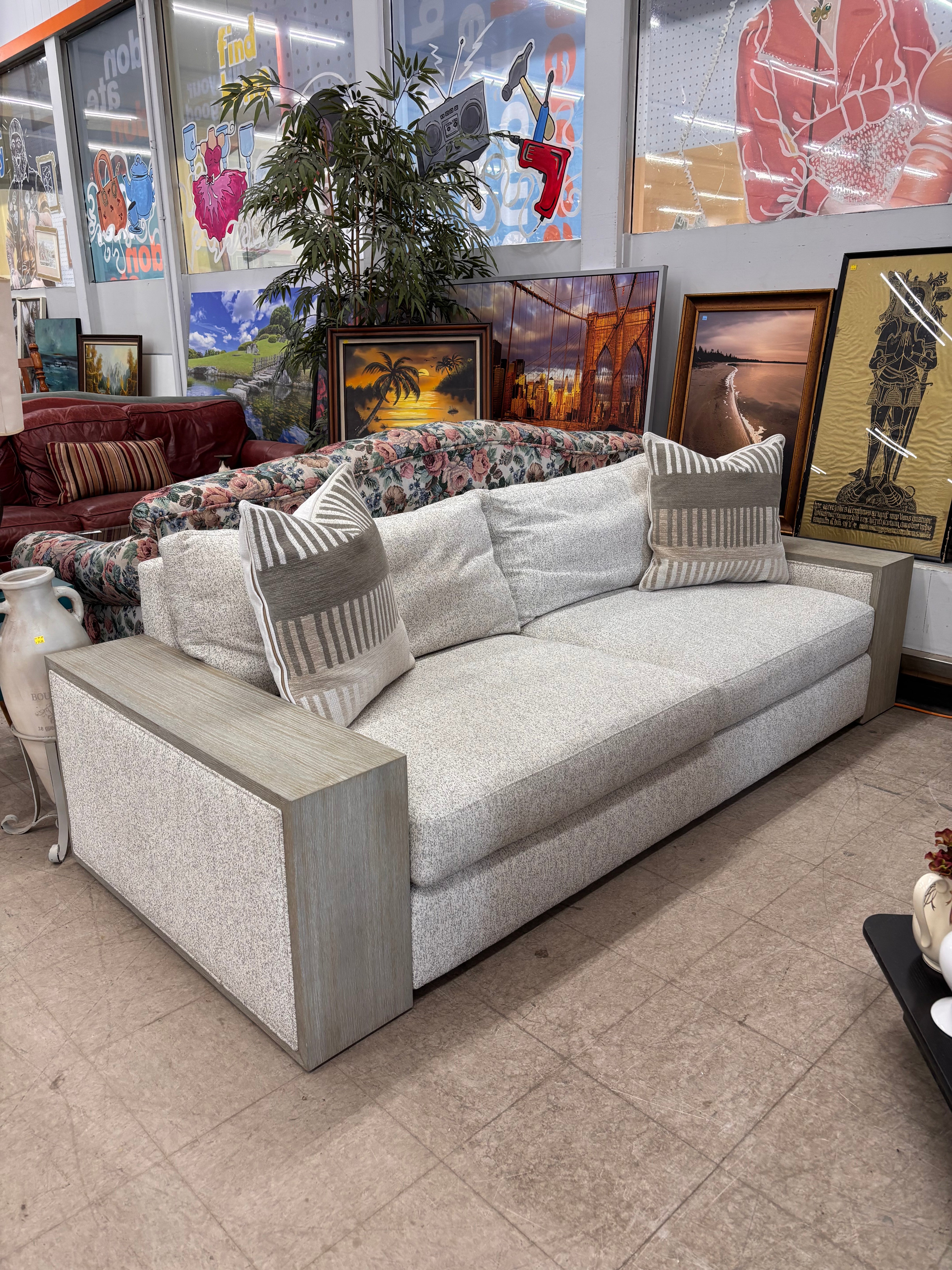 Grey Fabric Sofa #1