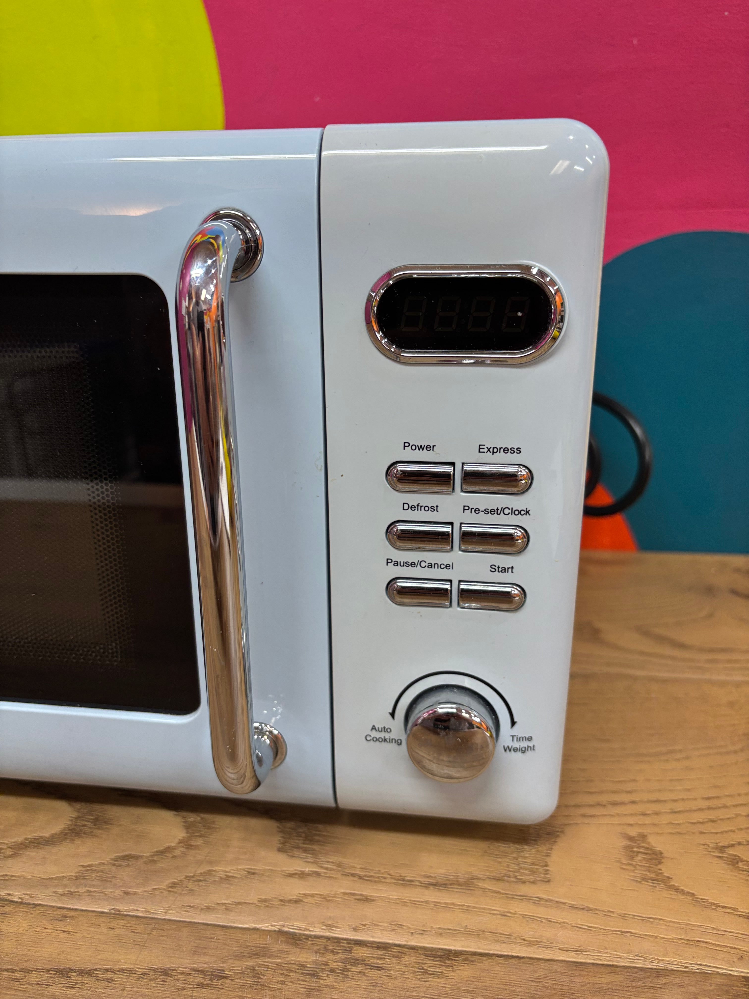 Light Blue Salton Microwave