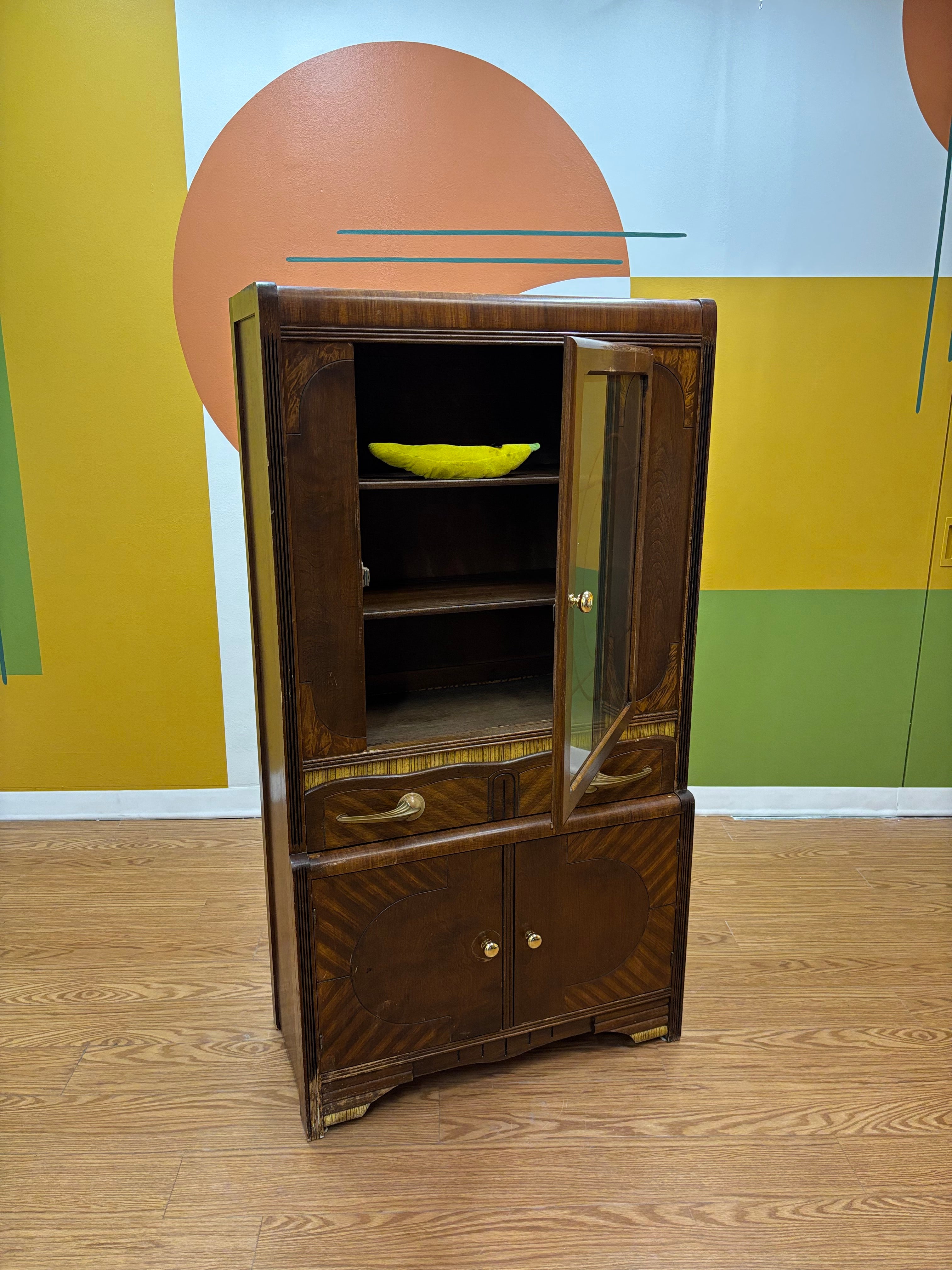 Wood Display Cabinet