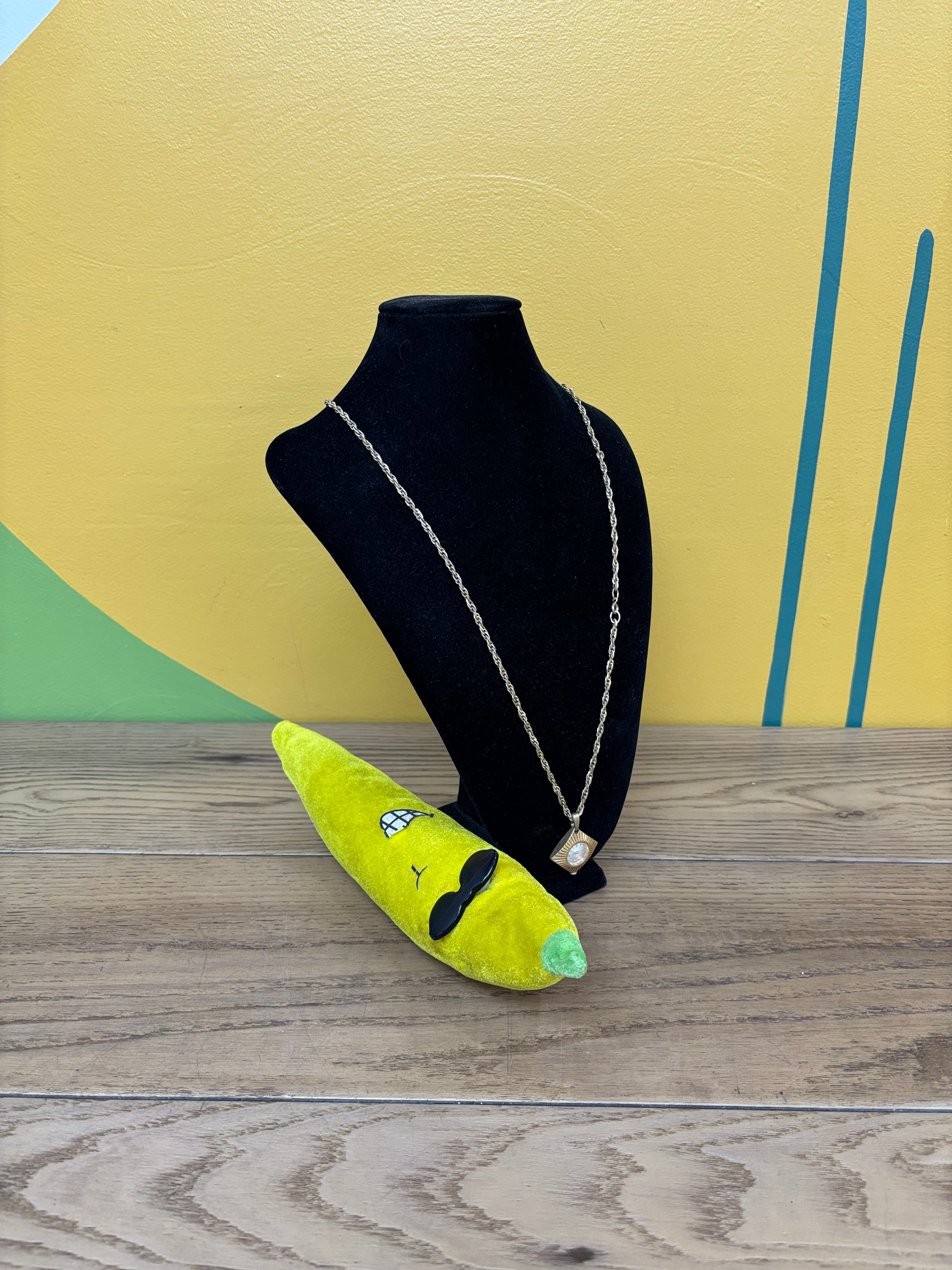 Caravelle Watch Pendant Necklace