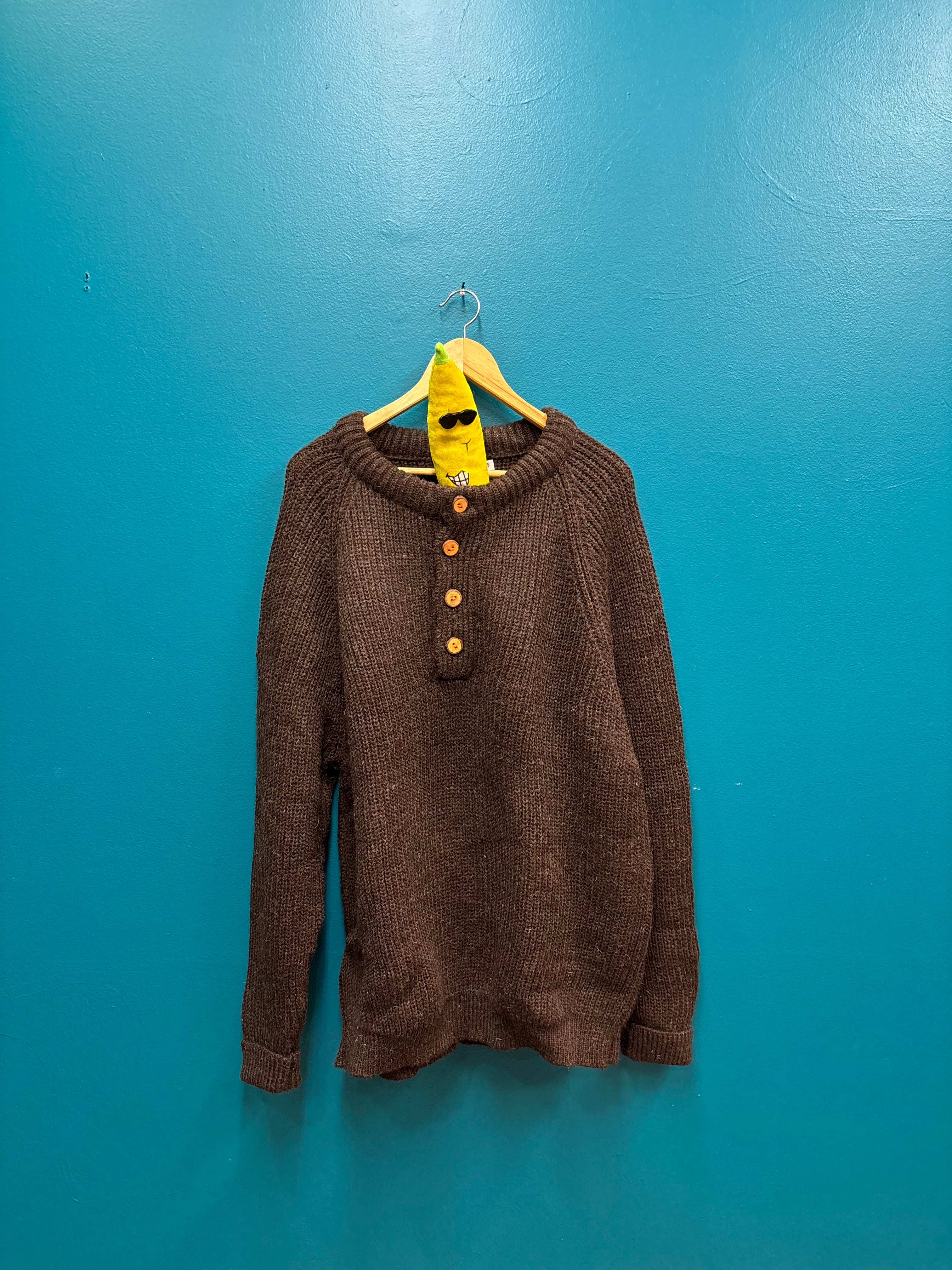 CS5 - Handmade in PEI 4 Button Crew Neck Pullover
