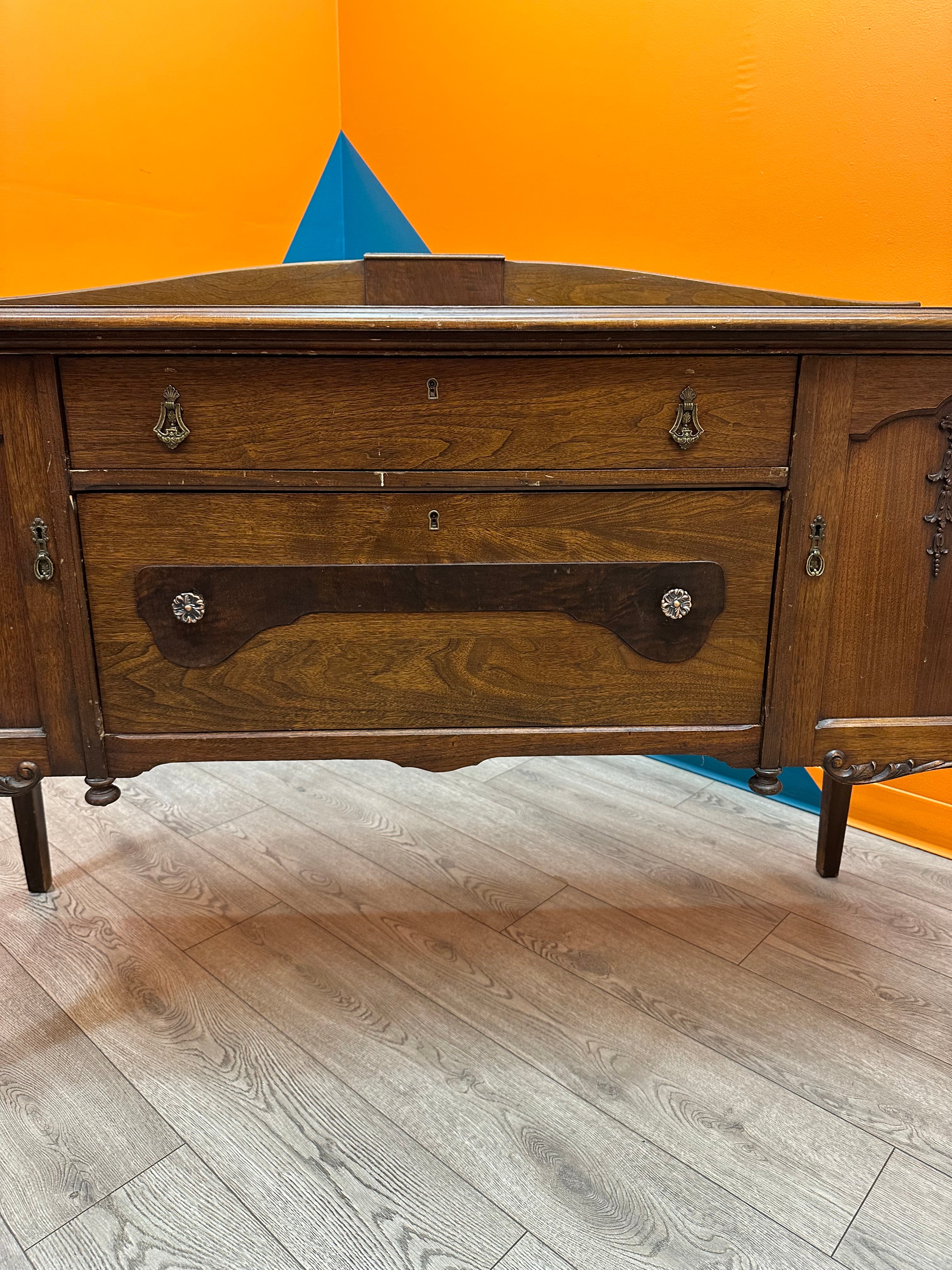 Dark Brown Wooden Dresser