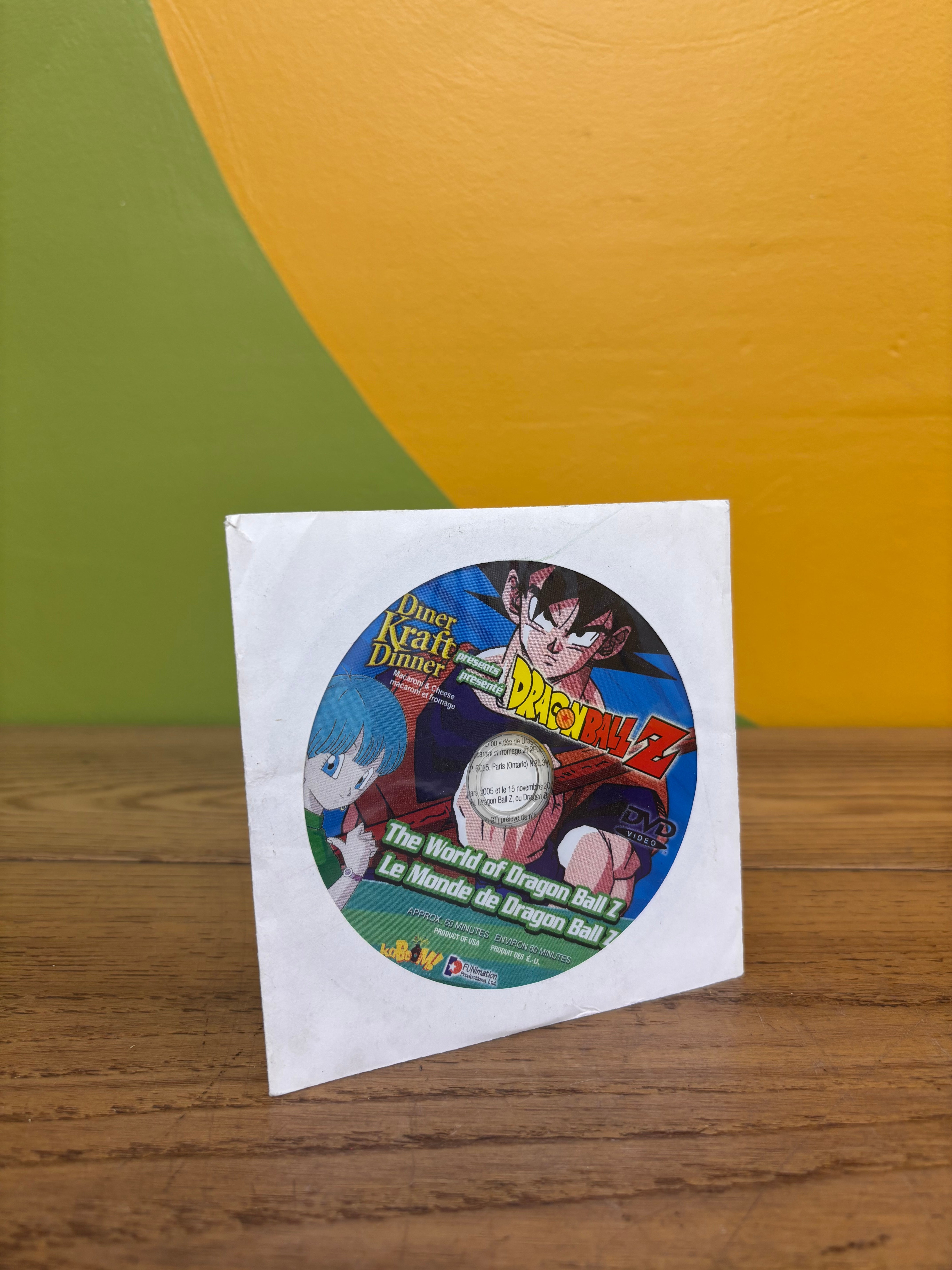 Dragon Ball Z Promotional Kraft Dinner DVD