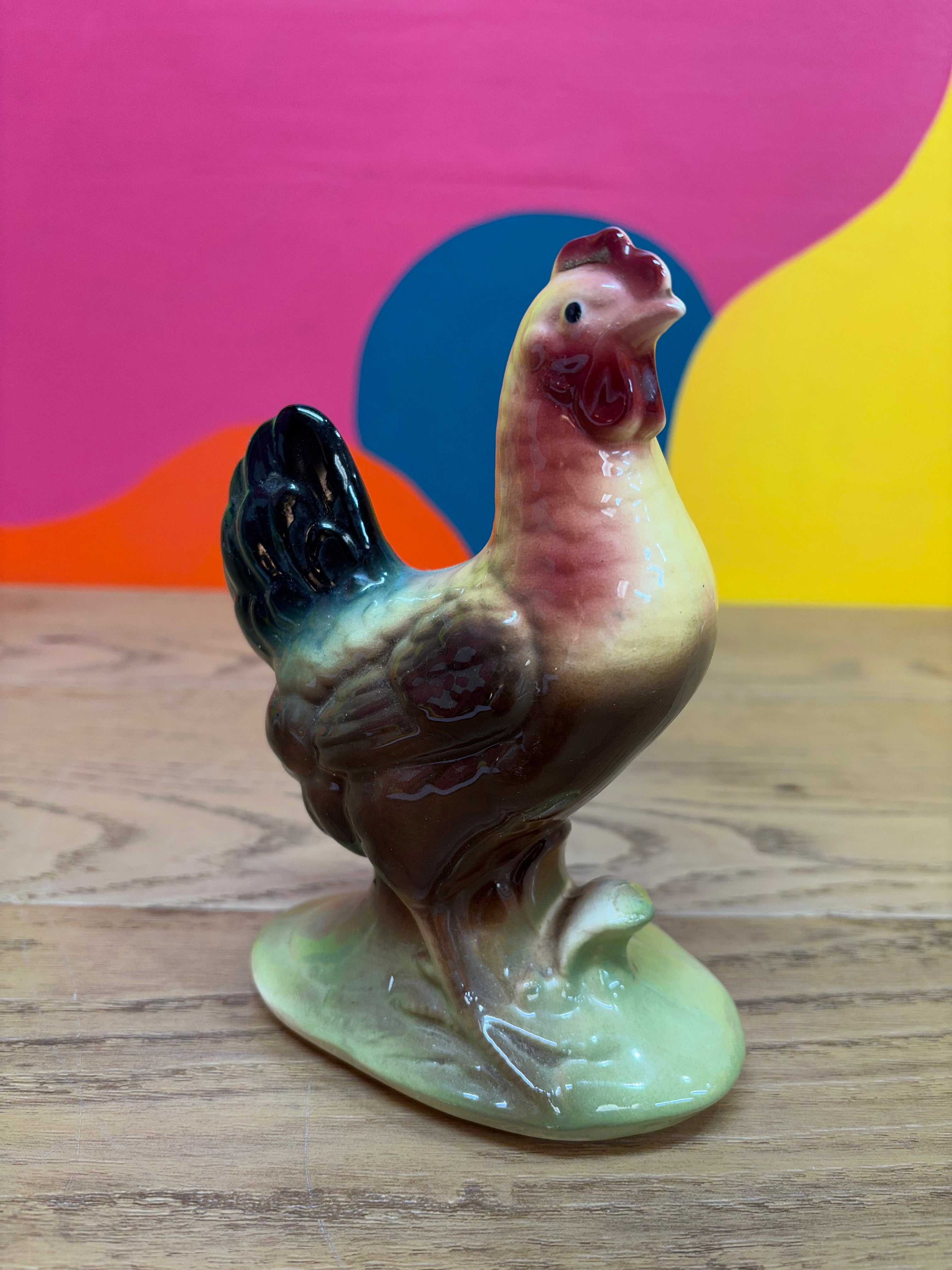 Ceramic Hen Figurine