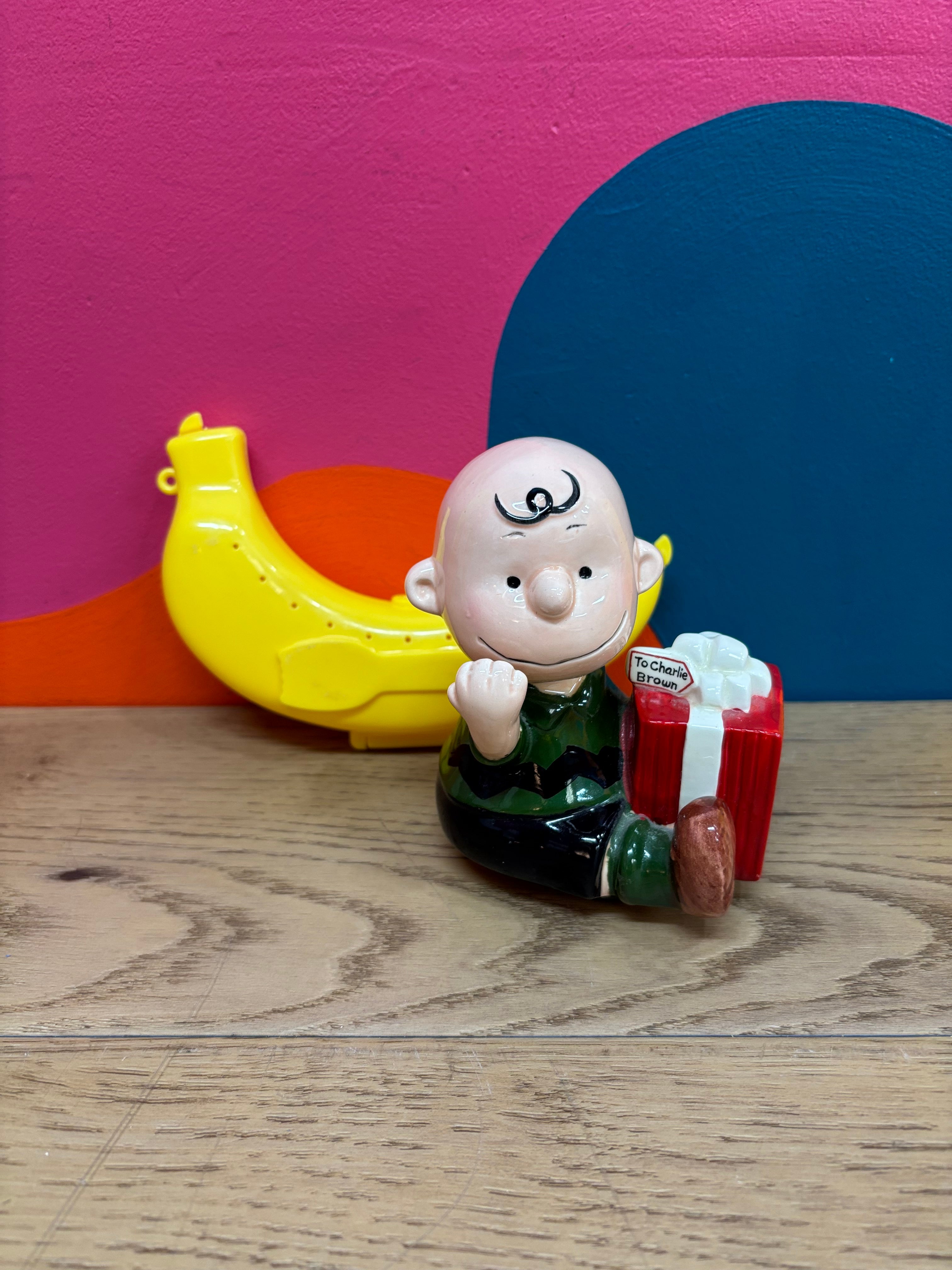 Charlie Brown Ceramic Music Box - 1985