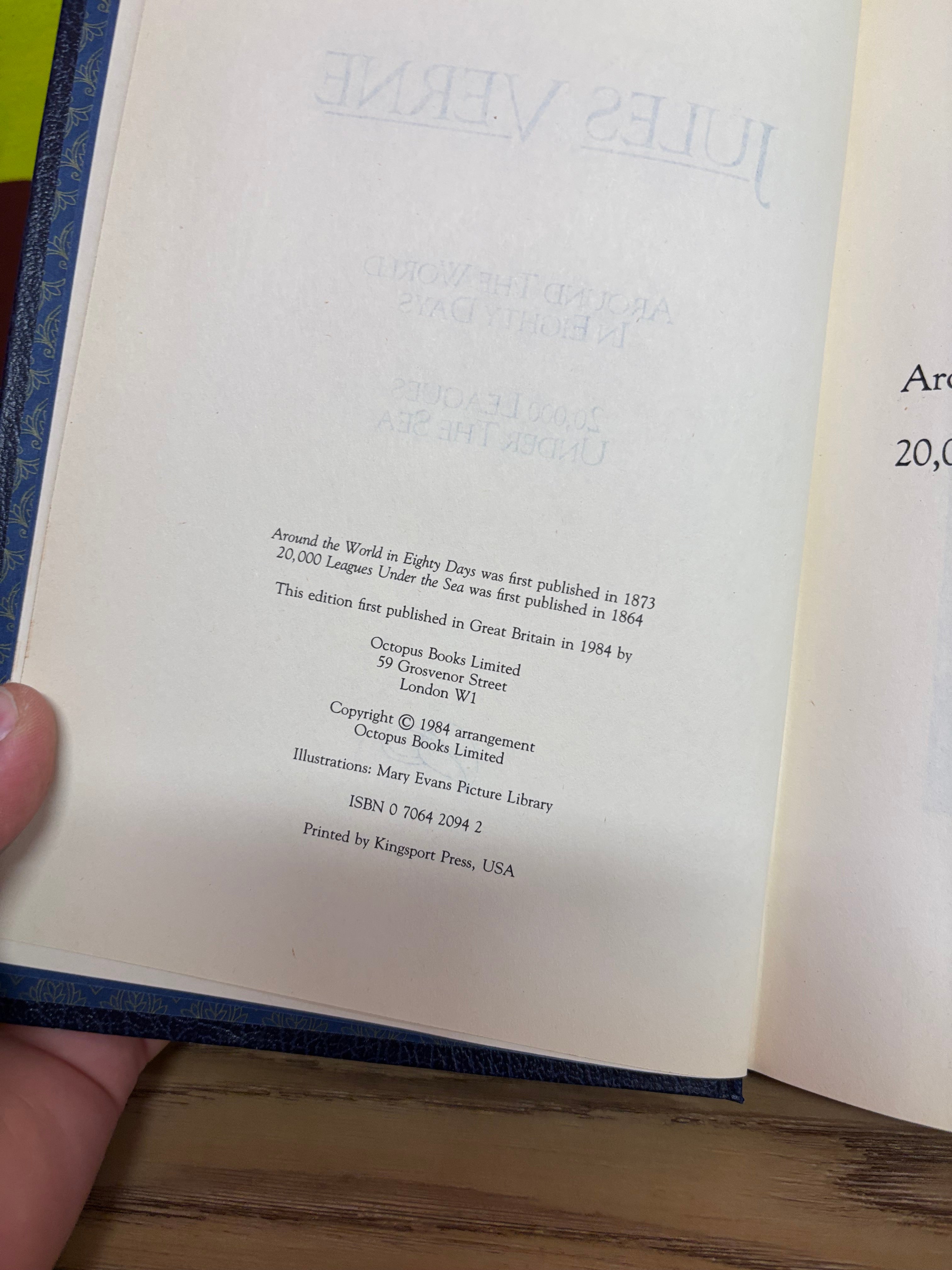 Jules Verne's Book (Around the World in Eighty Days/ 20,000 Leagues Under the Sea)