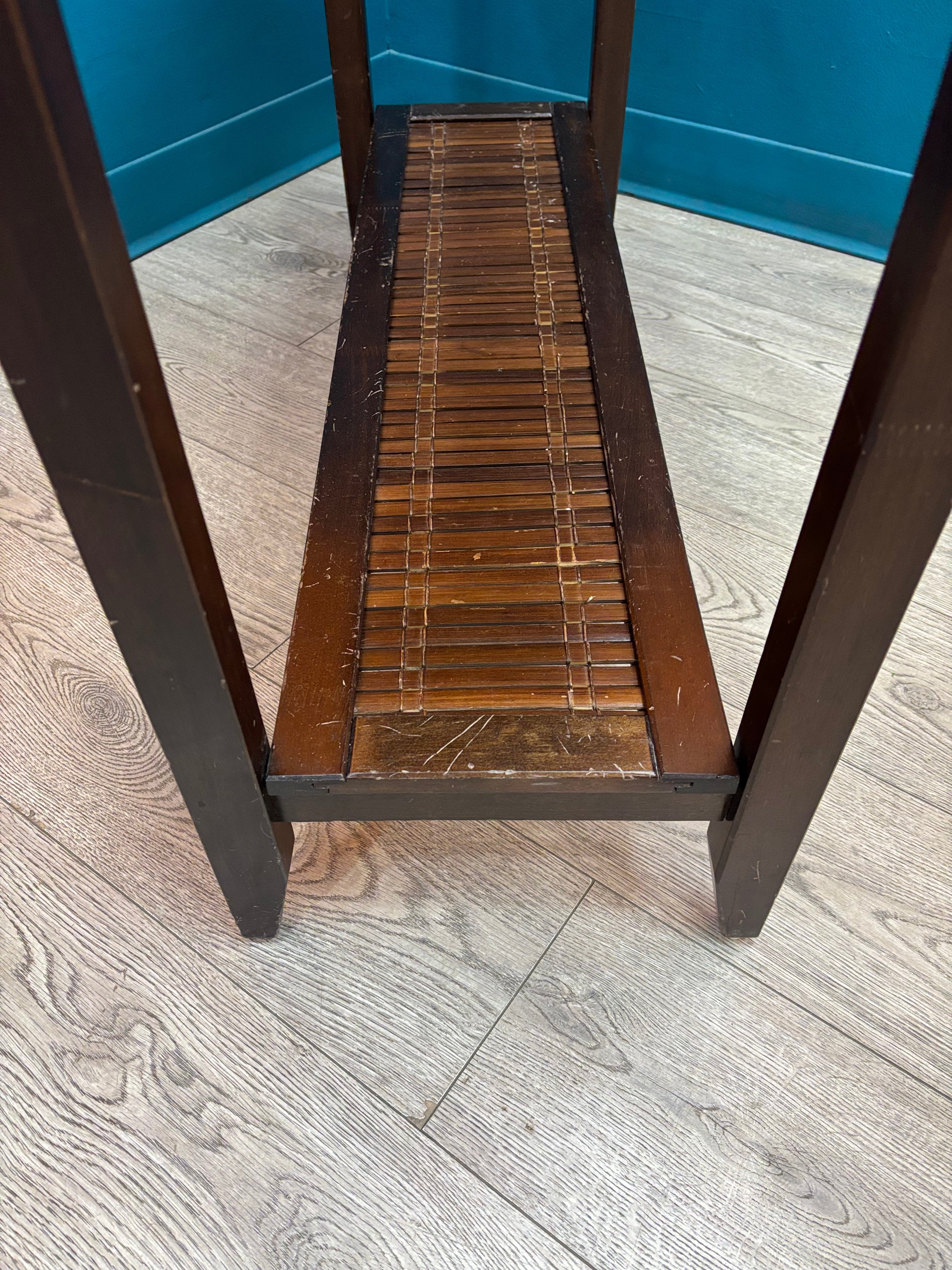 Wood & Glass Console Table