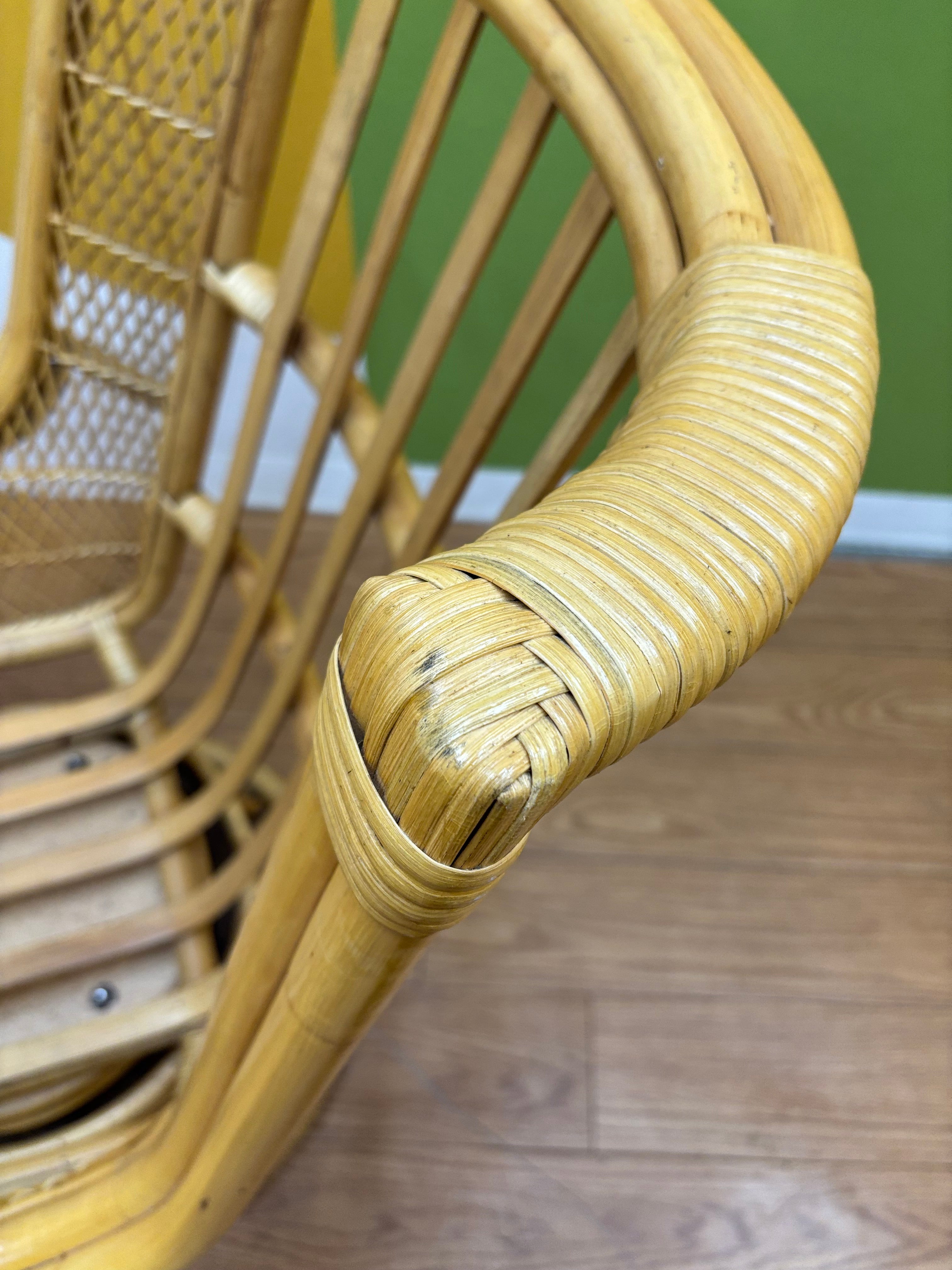 Rattan Swivel Armchair