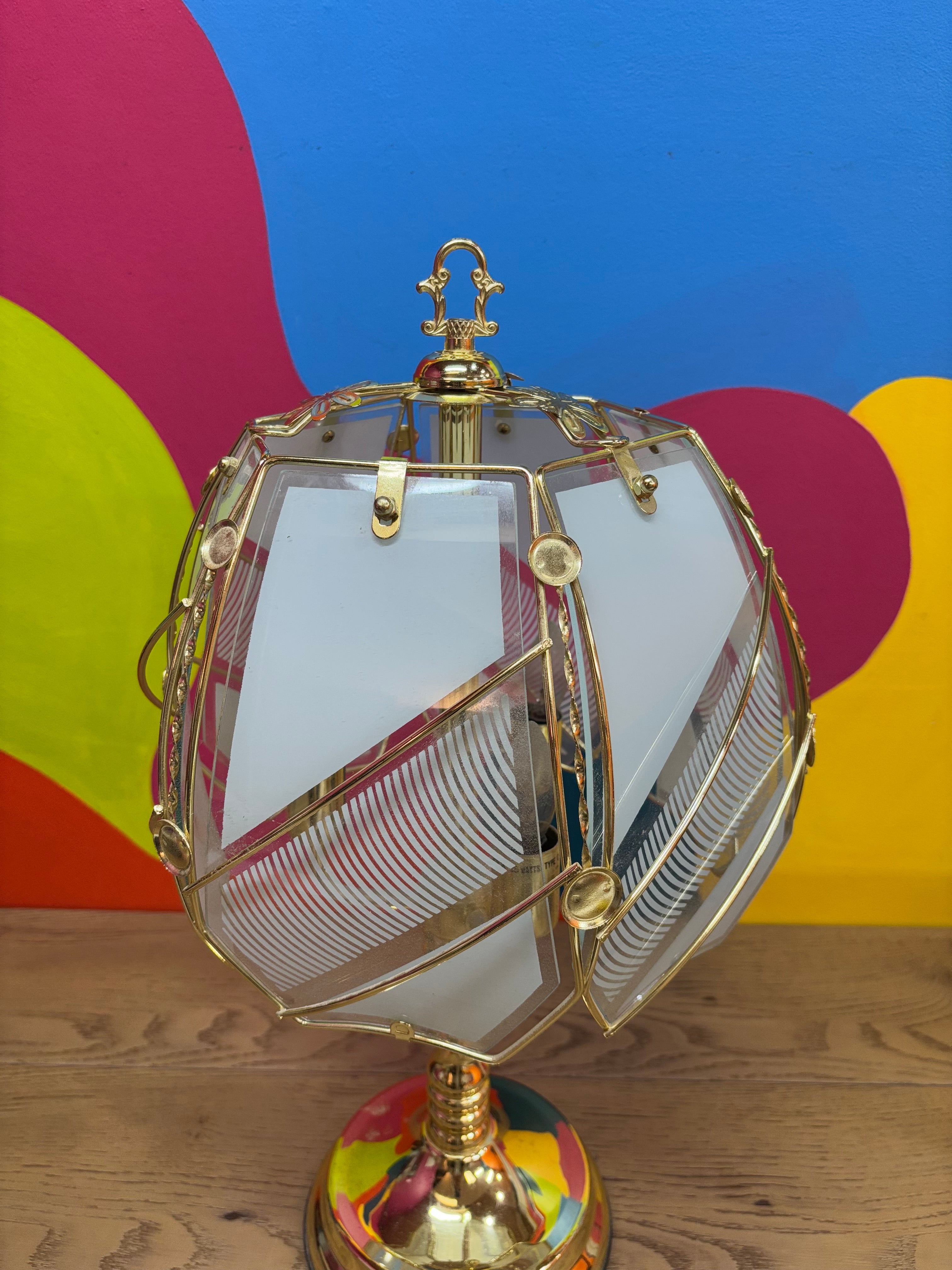 Gold & Glass Touch Lamp