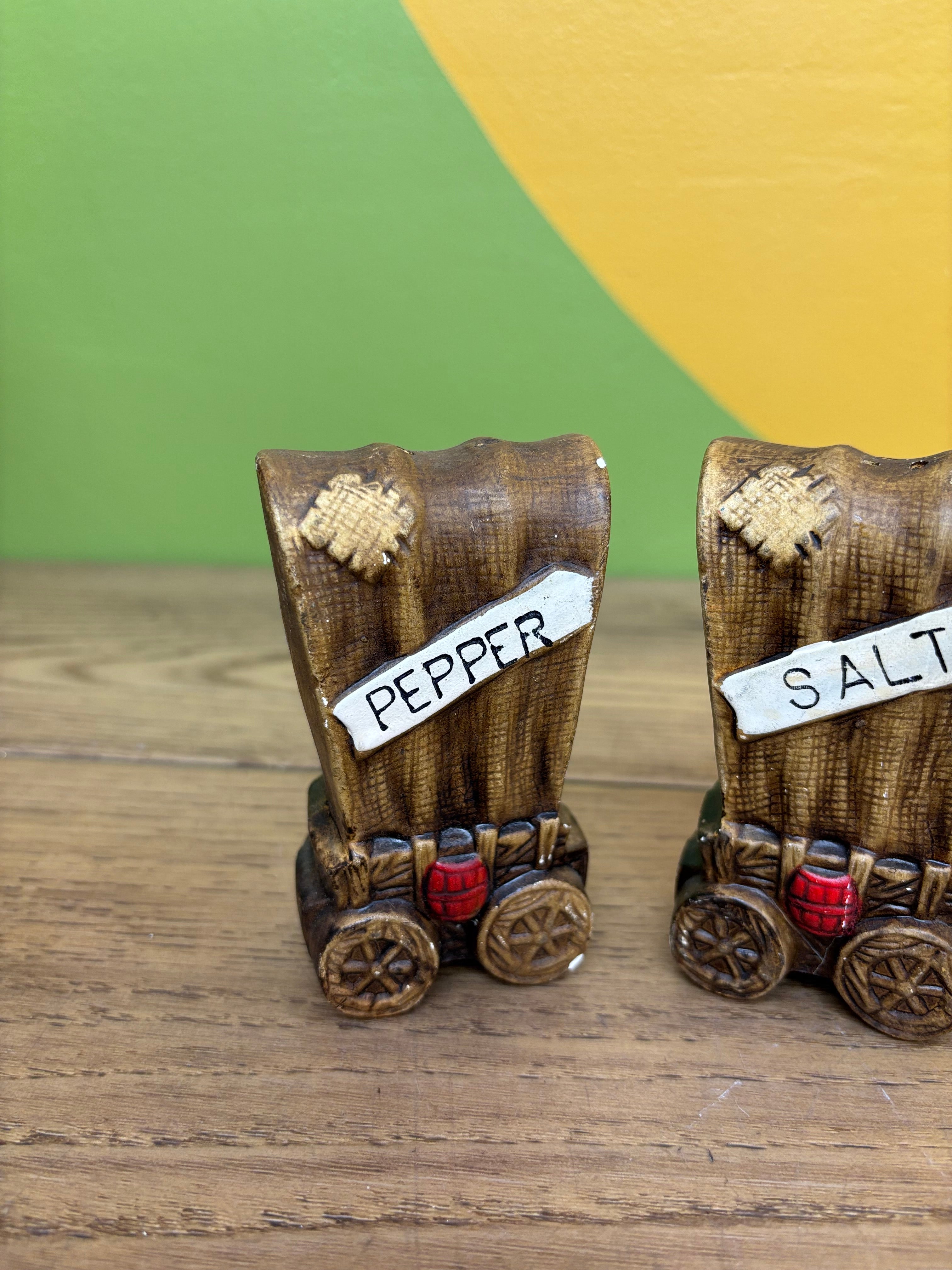 Wagon Salt & Pepper Shakers
