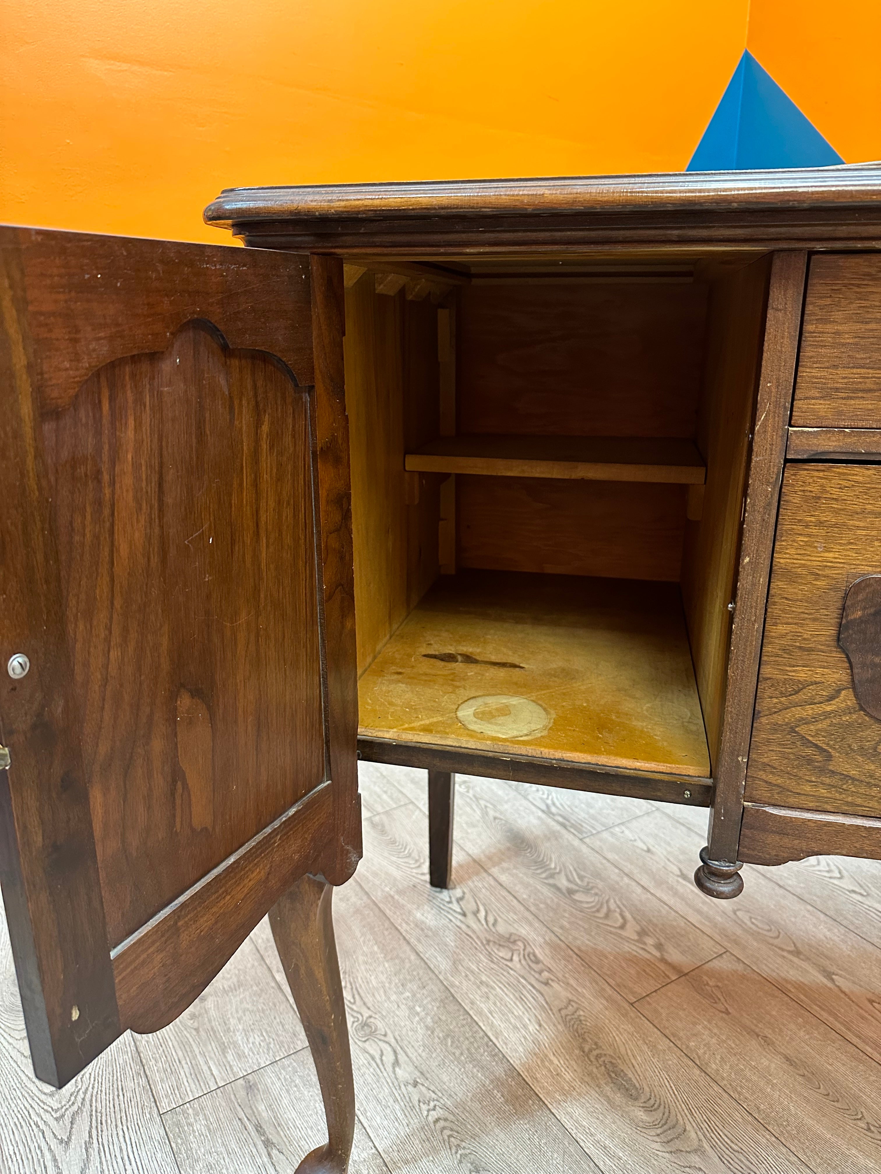 Dark Brown Wooden Dresser