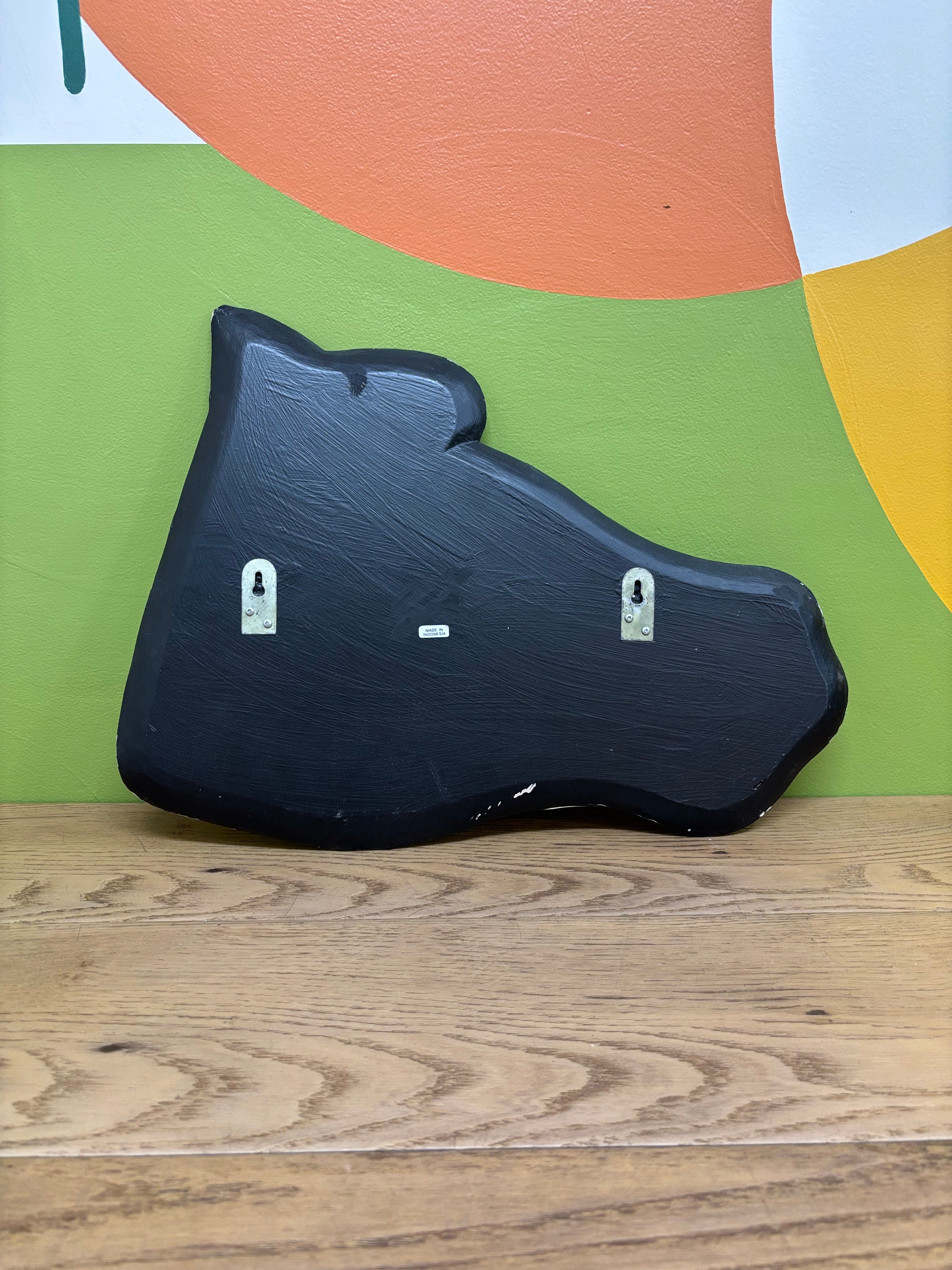 Wood Zebra Head Plaque